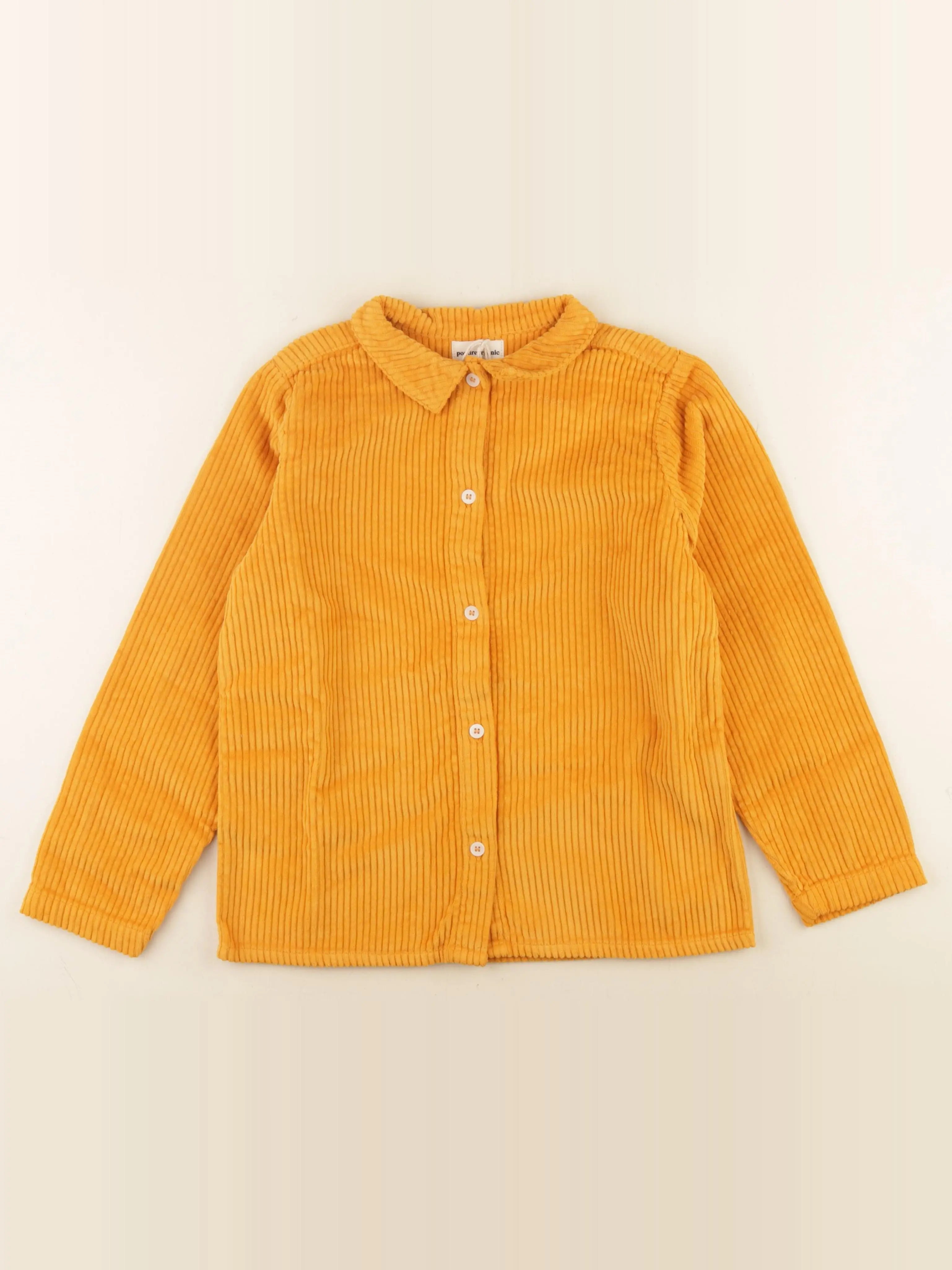 Chemise BELLADONE velours côtelé orange