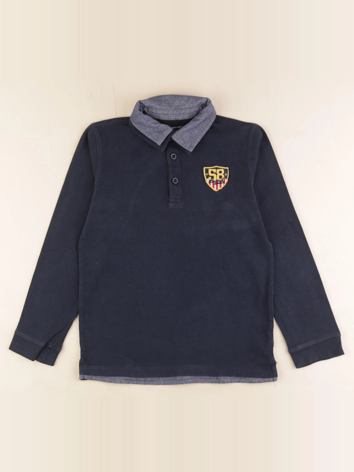 Vertbaudet - polo bleu - 12 ans