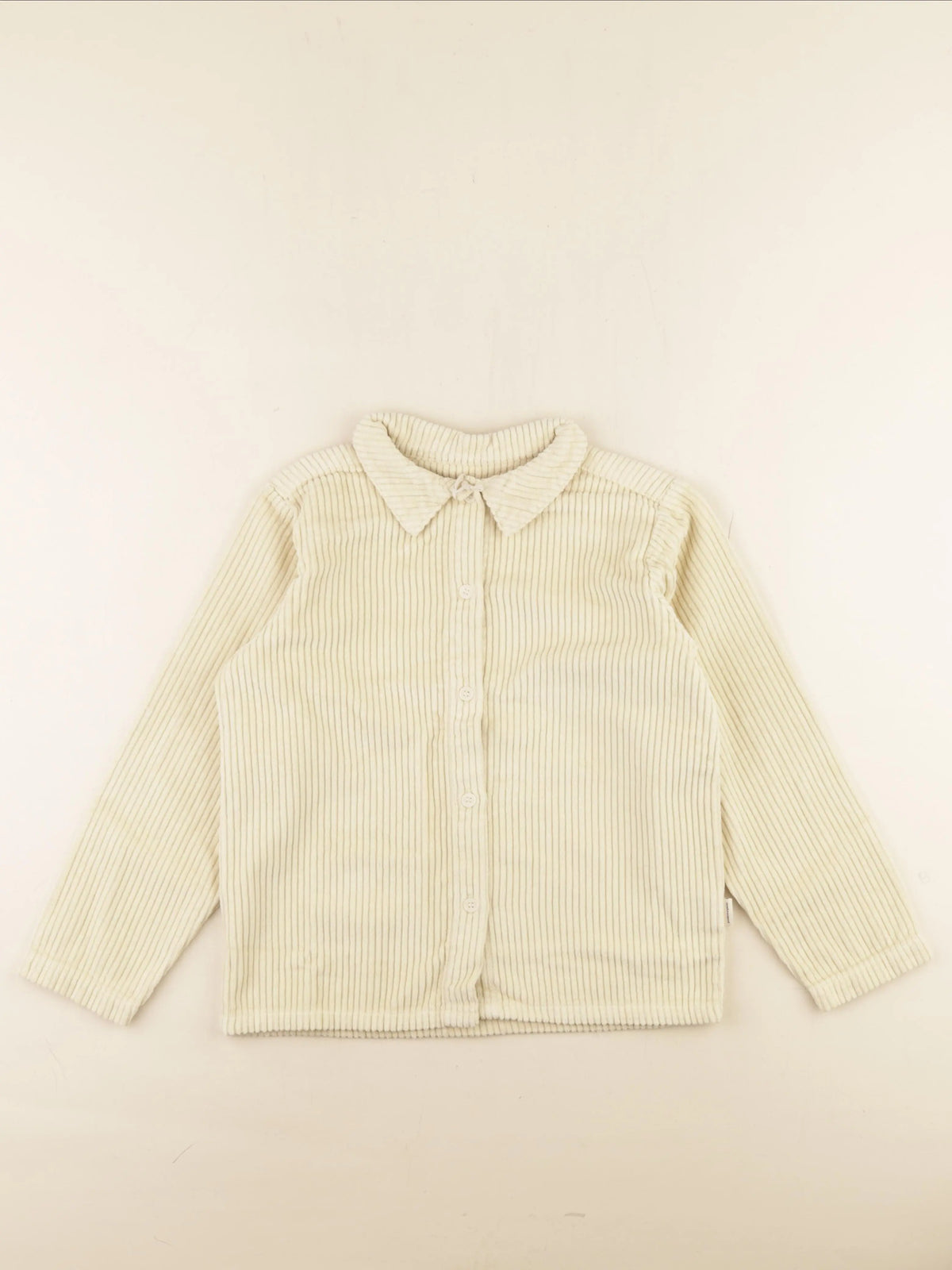 Chemise BELLADONE velours côtelé beige