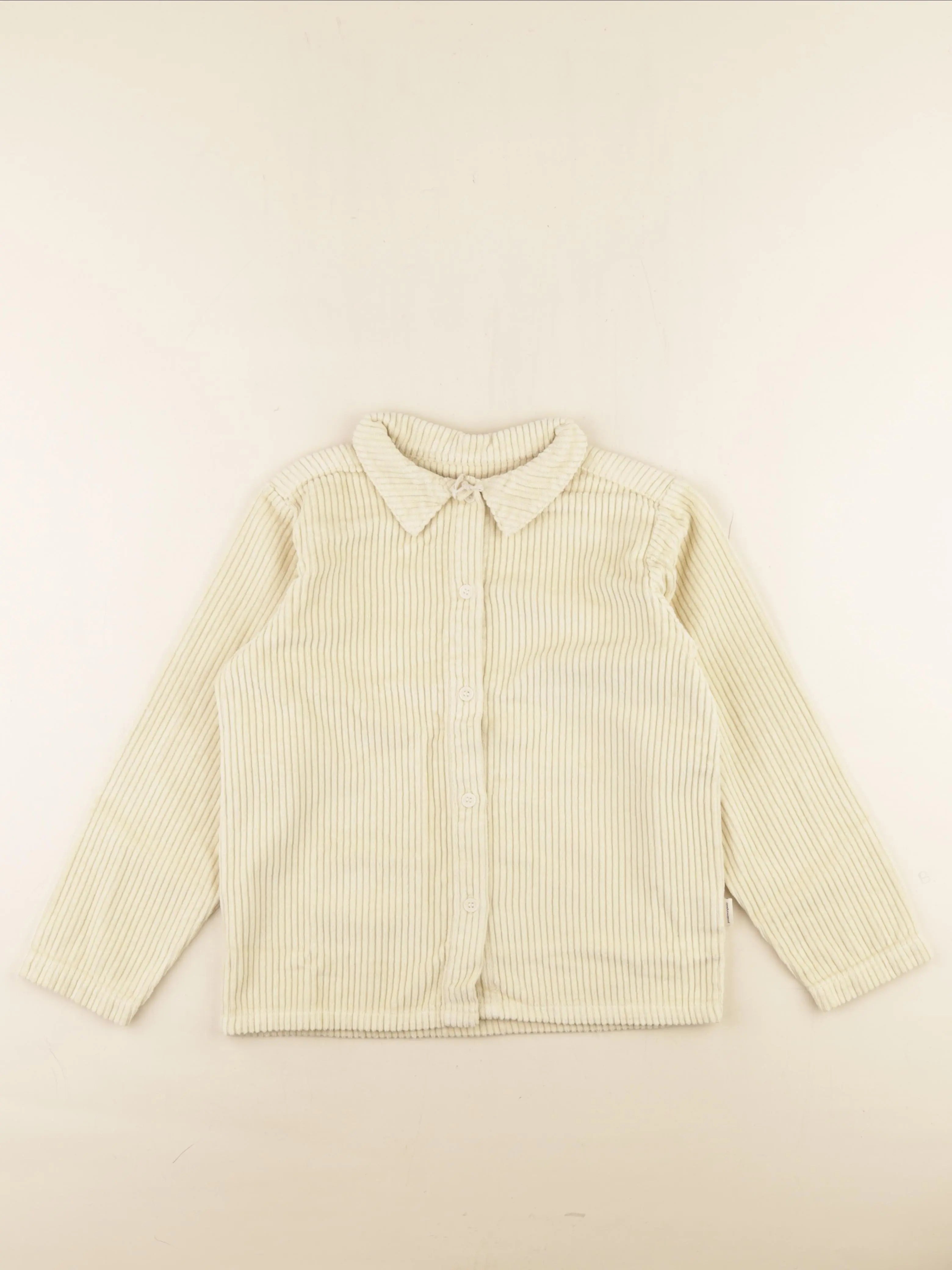 Chemise BELLADONE velours côtelé beige