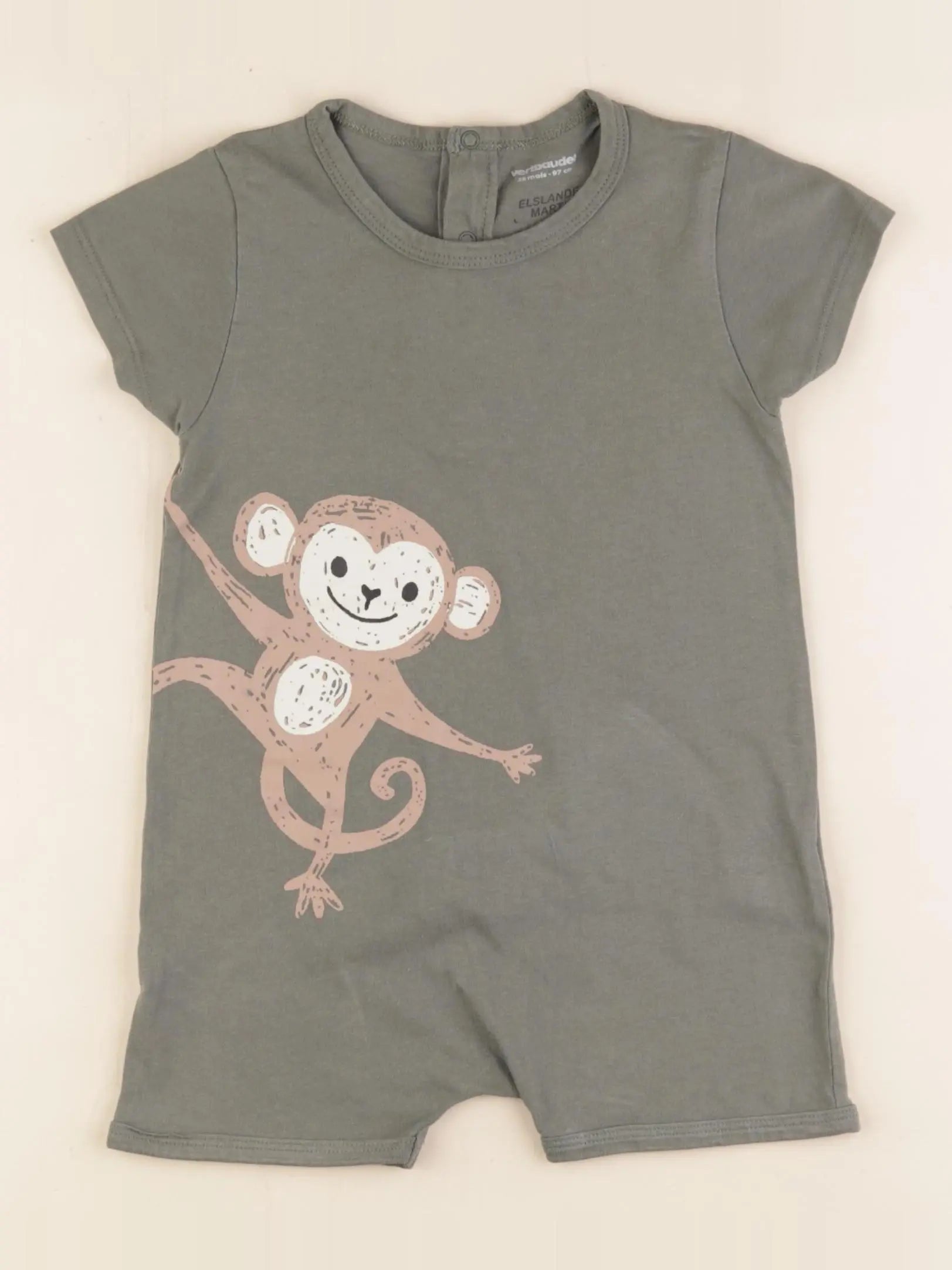 Vertbaudet - pyjama coton vert - 36 mois