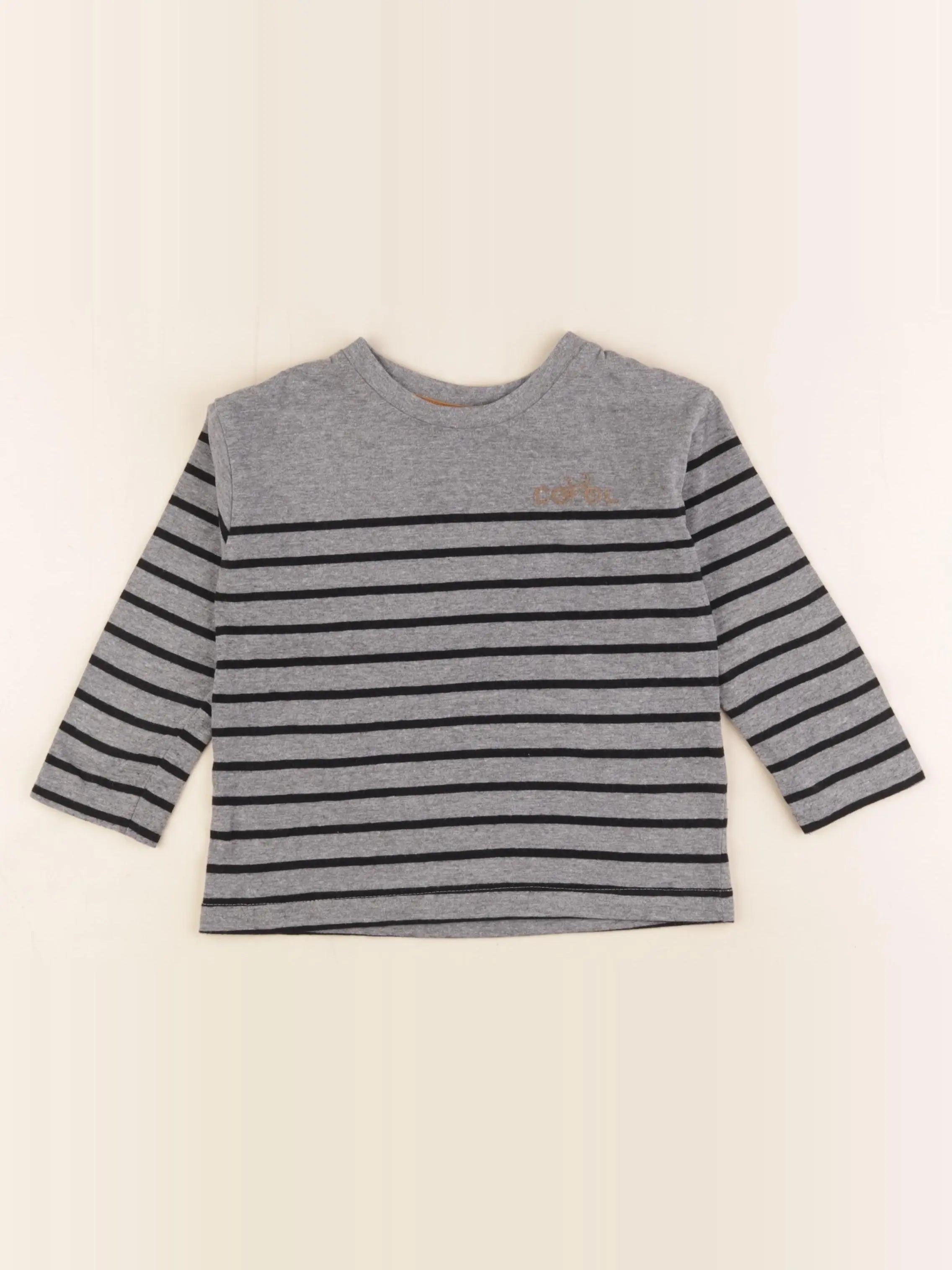 Vertbaudet - tee-shirt gris - 3 ans