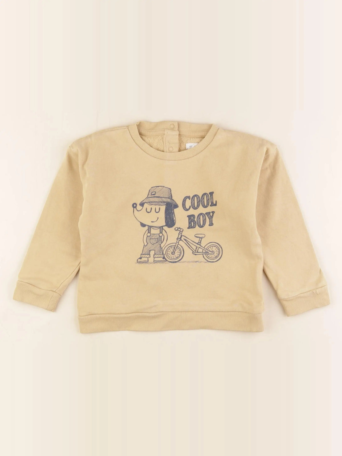 Vertbaudet - sweat jaune - 36 mois