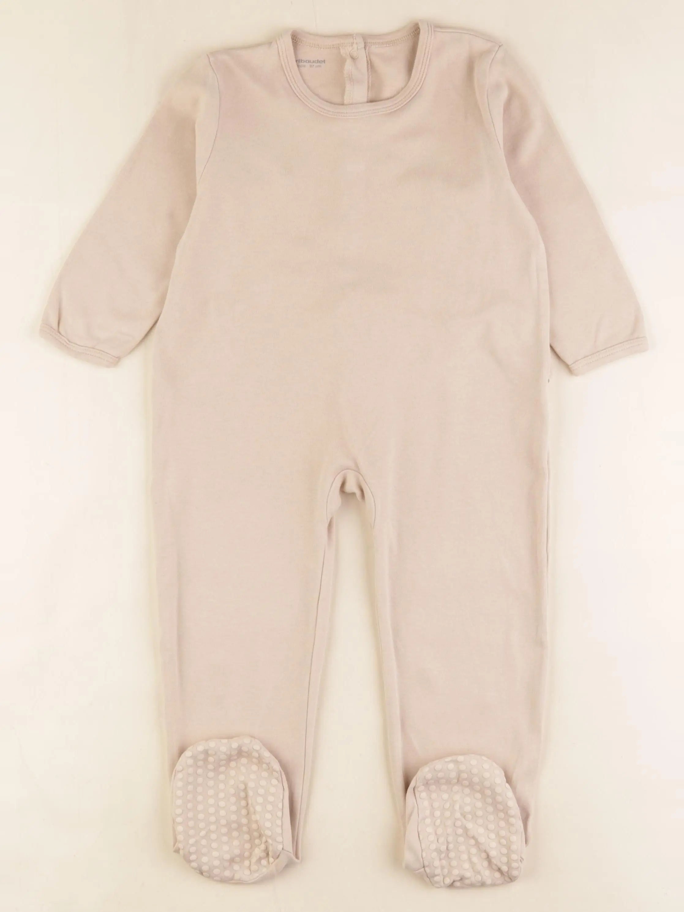 Vertbaudet - pyjama coton beige - 36 mois