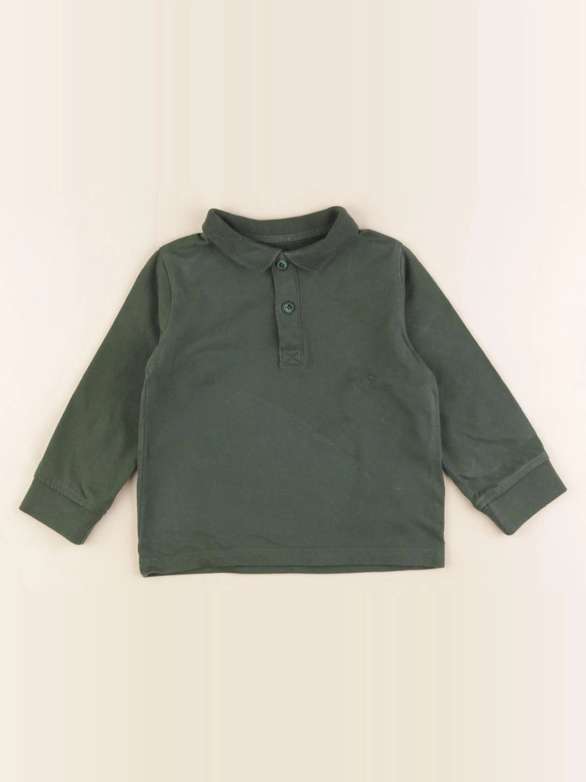Vertbaudet - polo vert - 3 ans