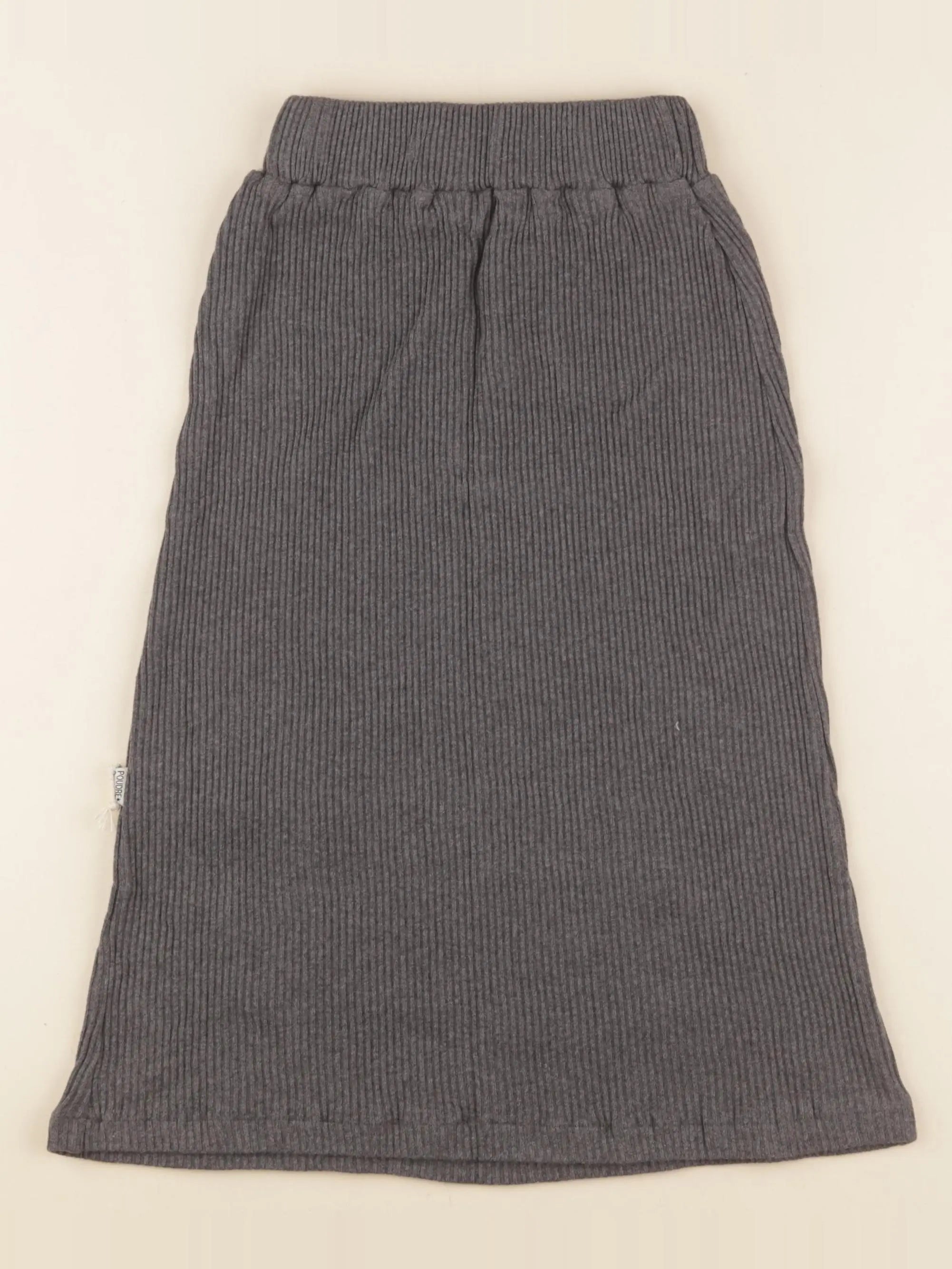 Jupe COSMOS côtelé gris foncé