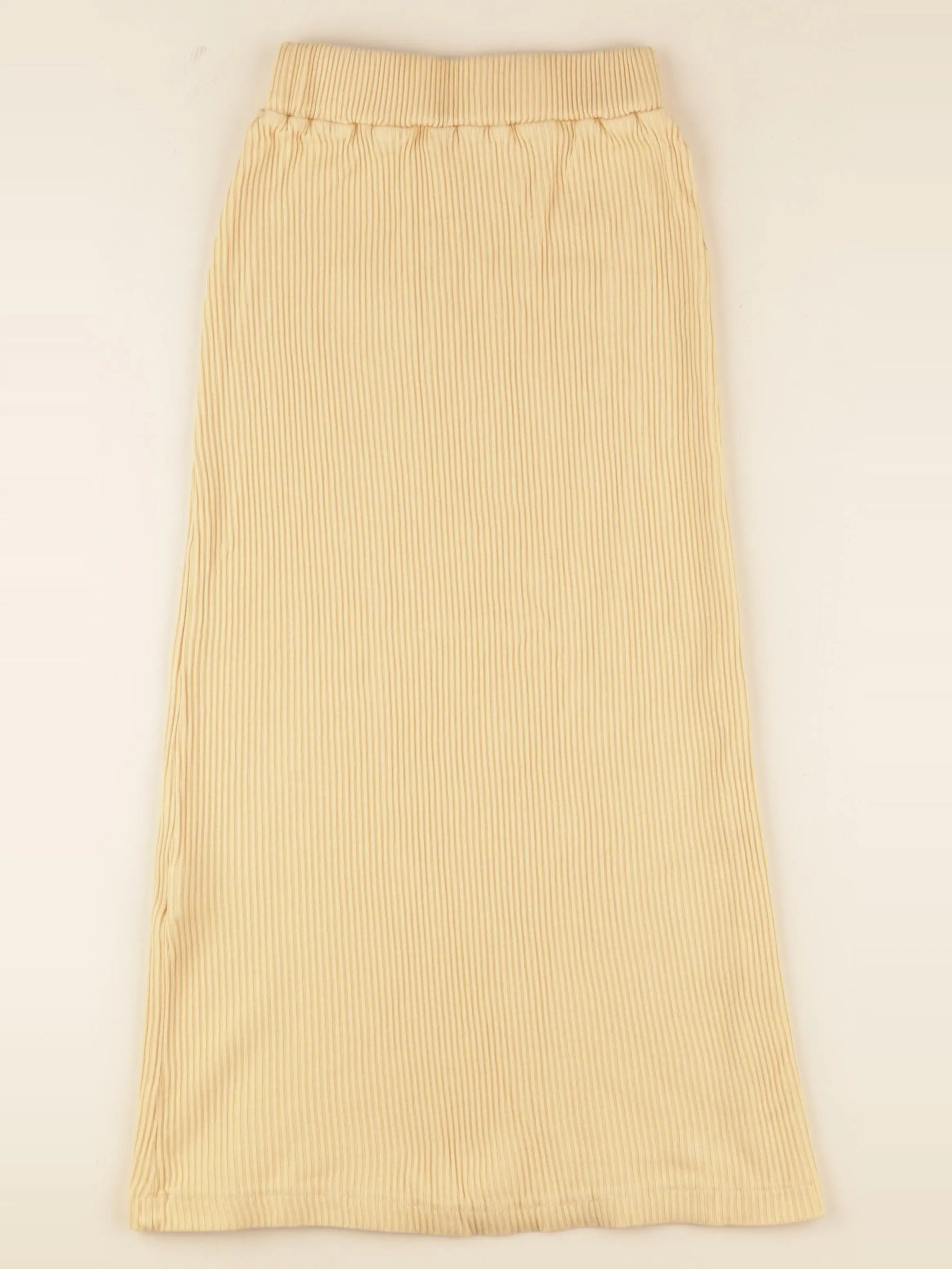 Jupe COSMOS côtelé jaune