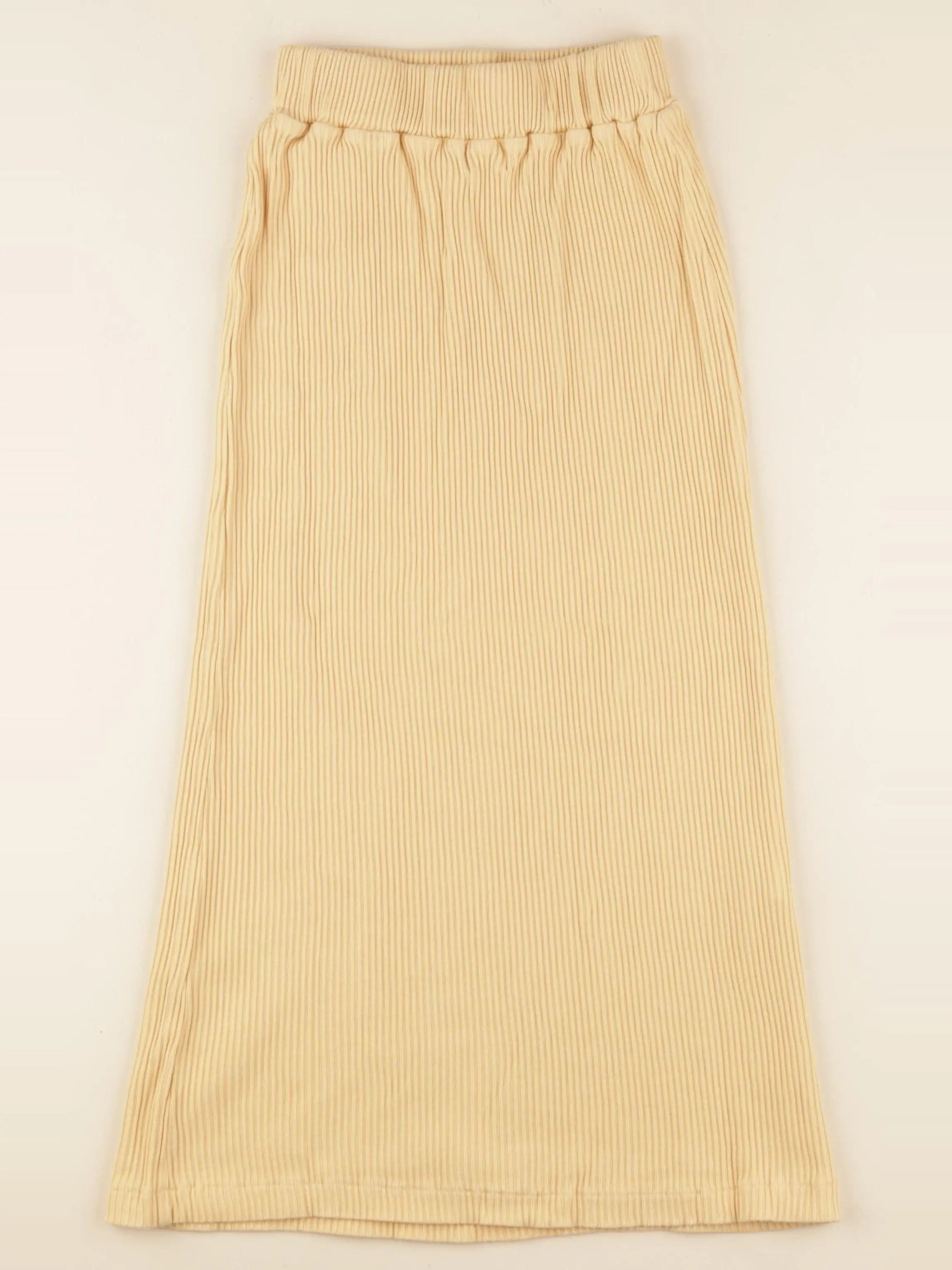 Jupe COSMOS côtelé jaune