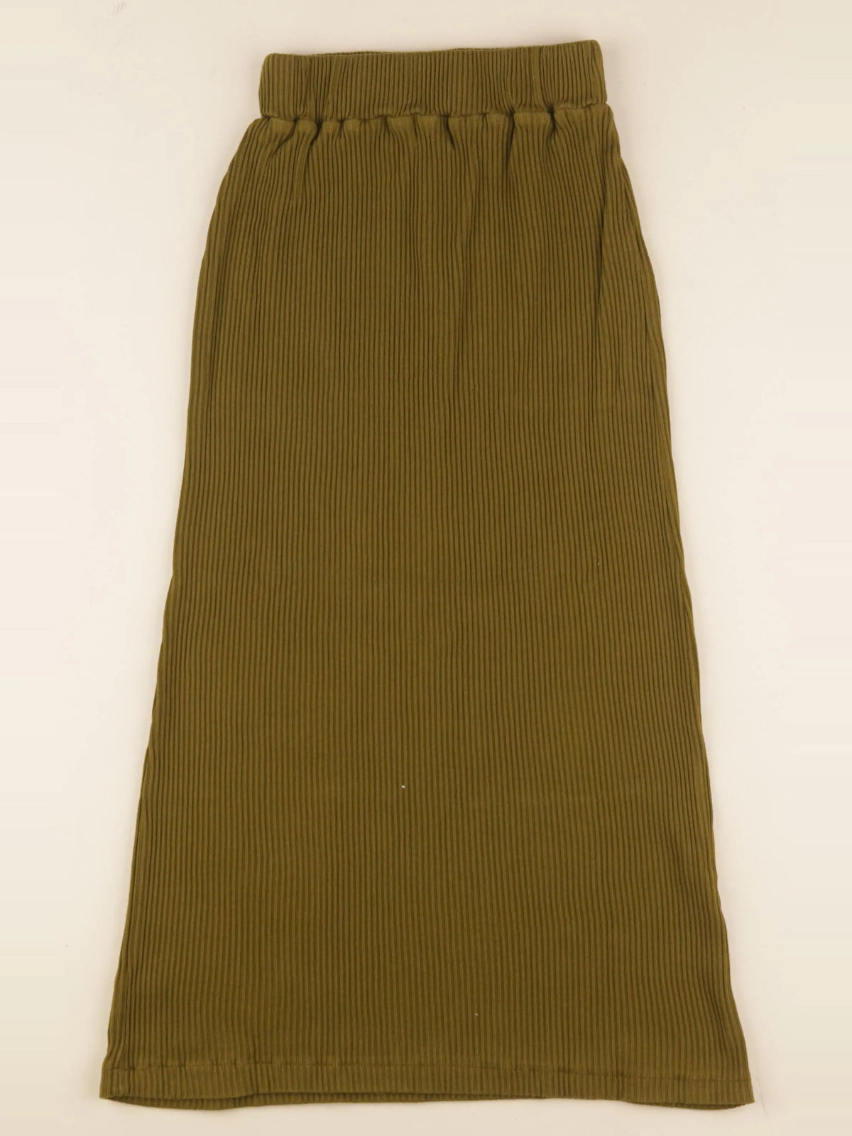 Jupe COSMOS côtelé vert