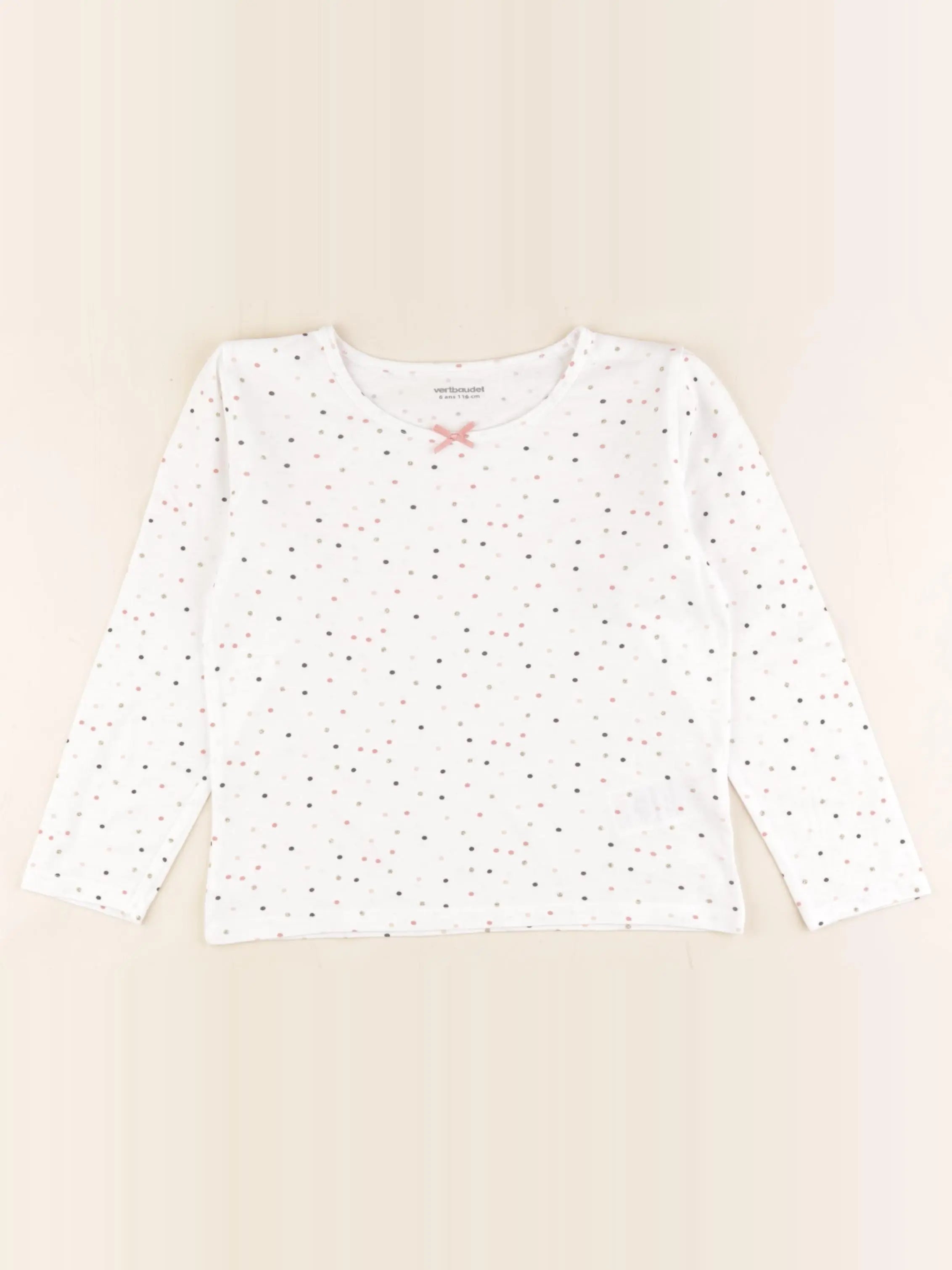 Vertbaudet - maillot de corps blanc - 6 ans