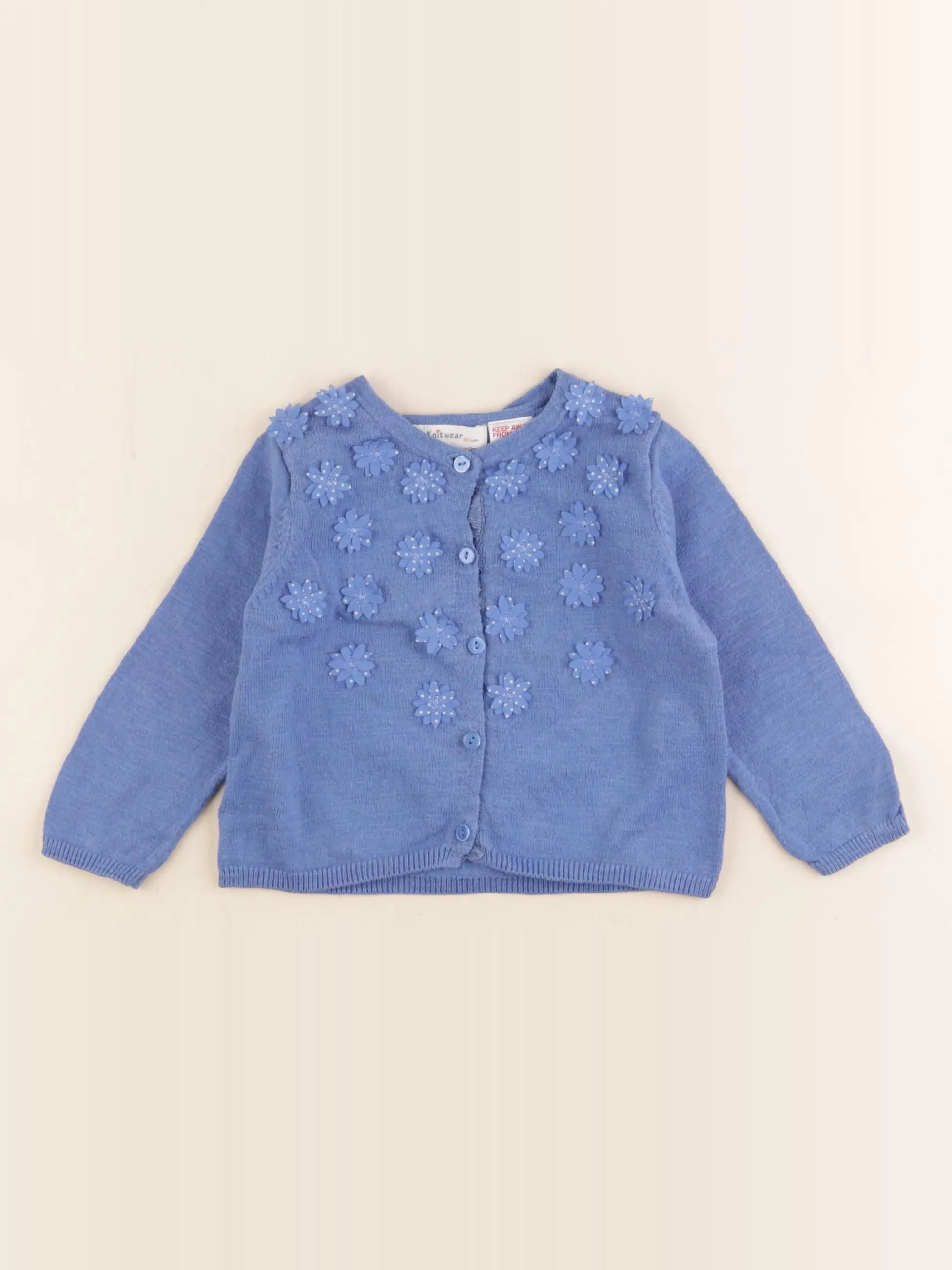 Zara - gilet bleu - 9/12 mois