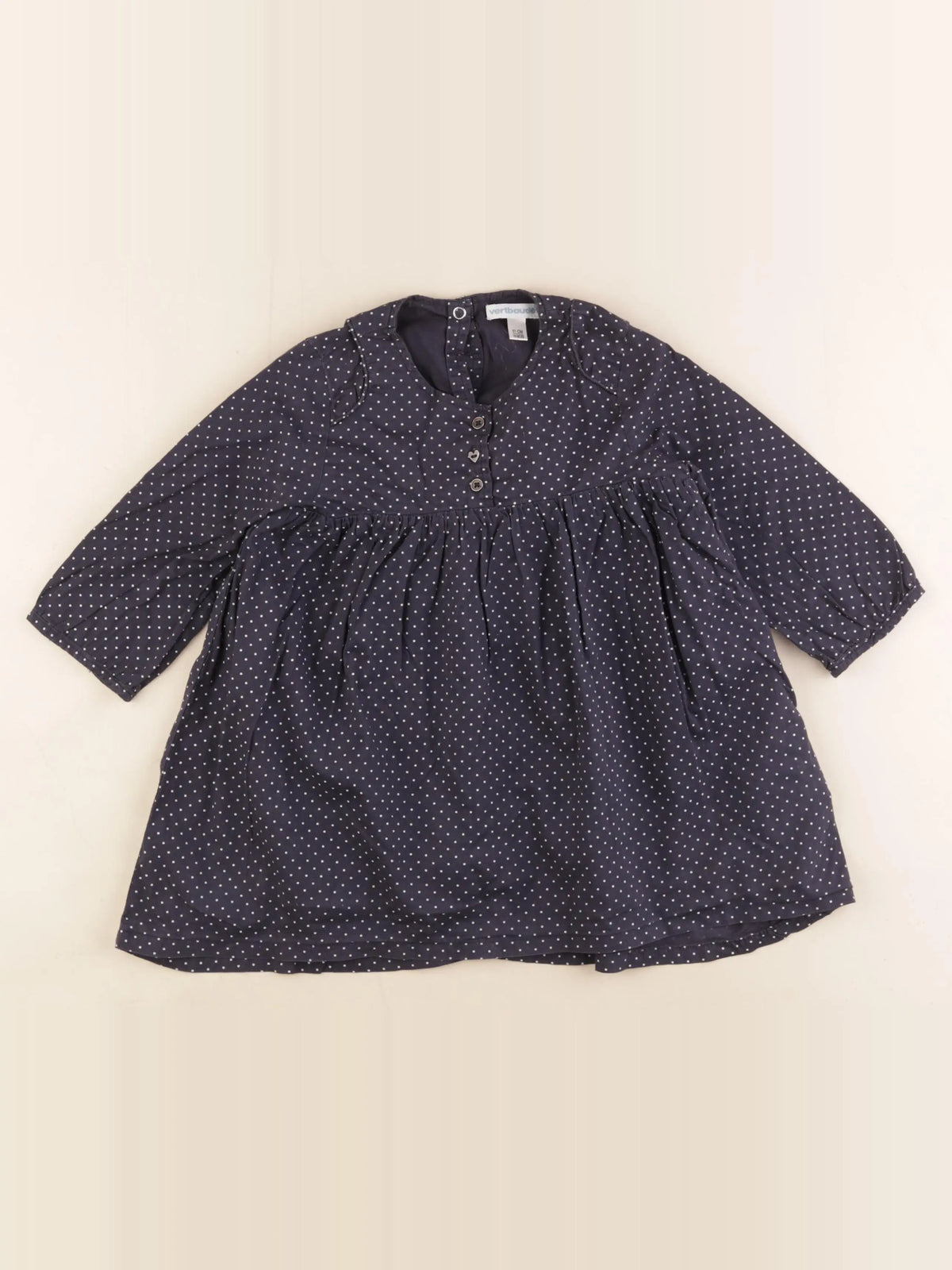 Vertbaudet - robe bleu - 18 mois