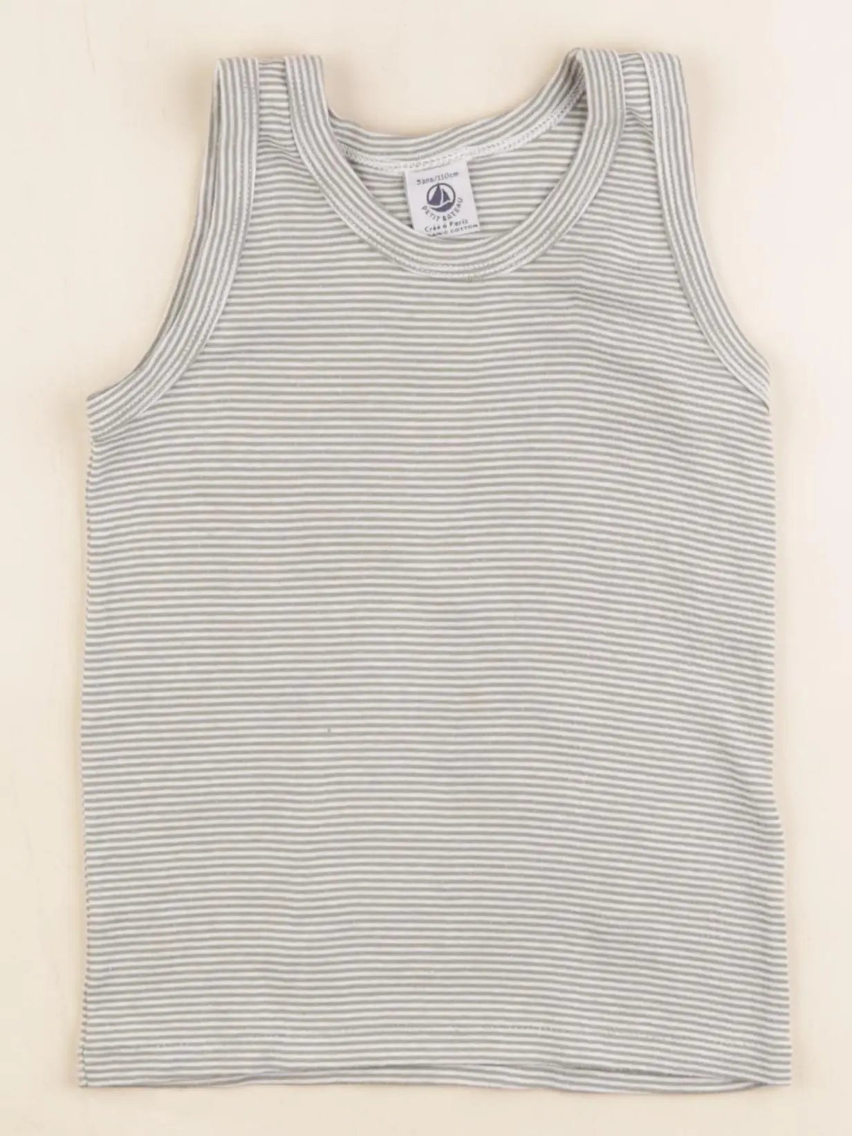 Petit Bateau - maillot de corps vert - 5 ans