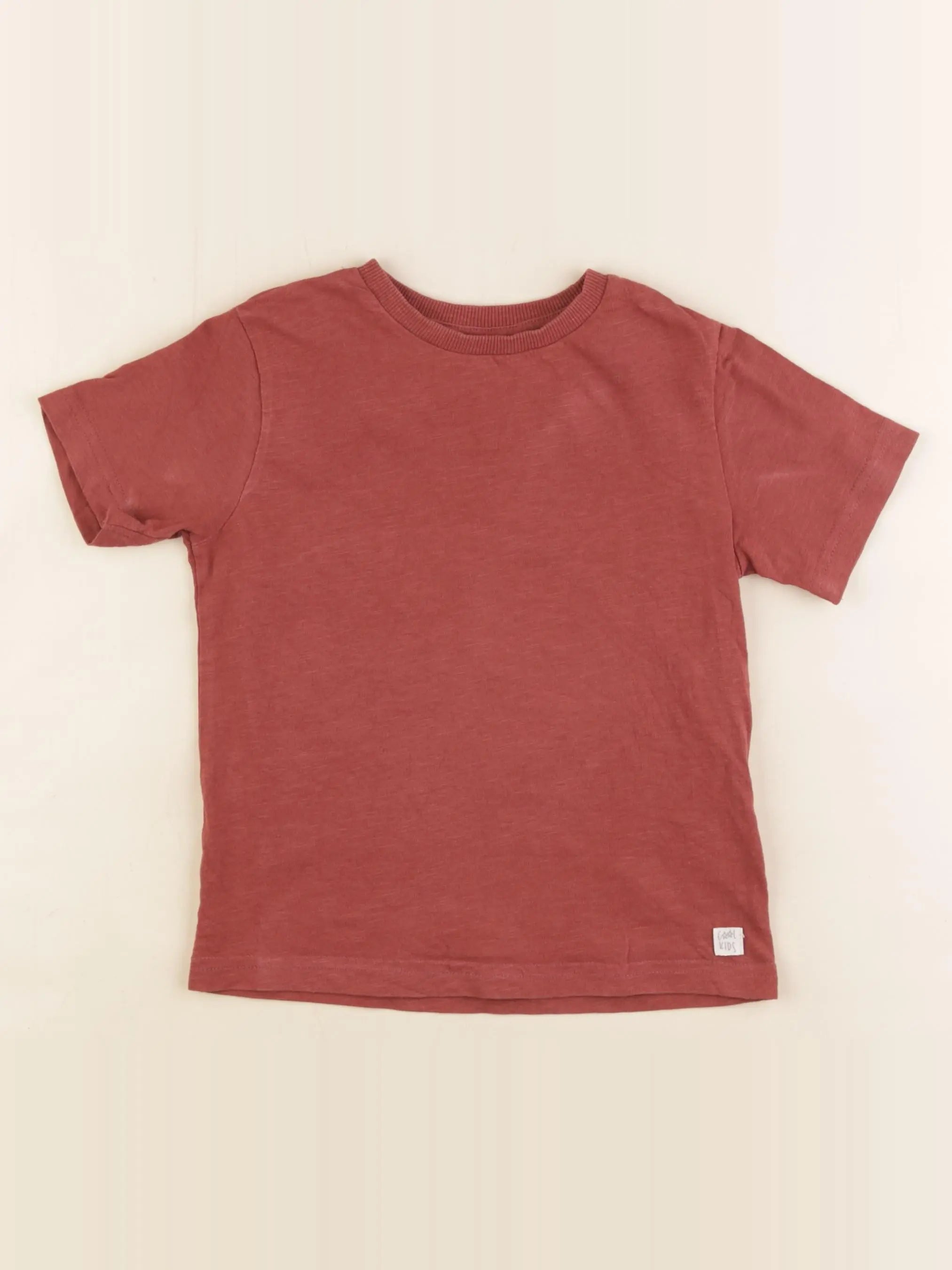 Vertbaudet - tee-shirt rouge - 5 ans