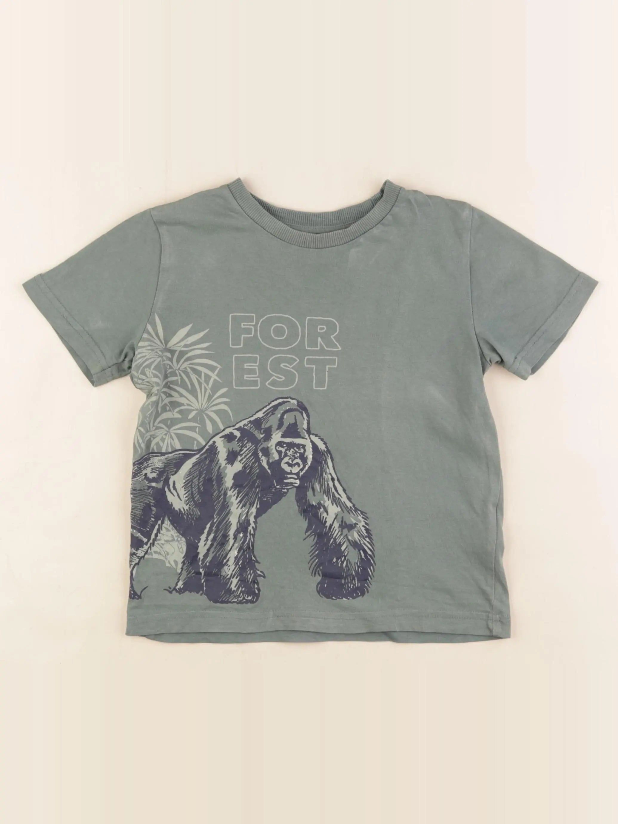 Vertbaudet - tee-shirt vert - 5 ans