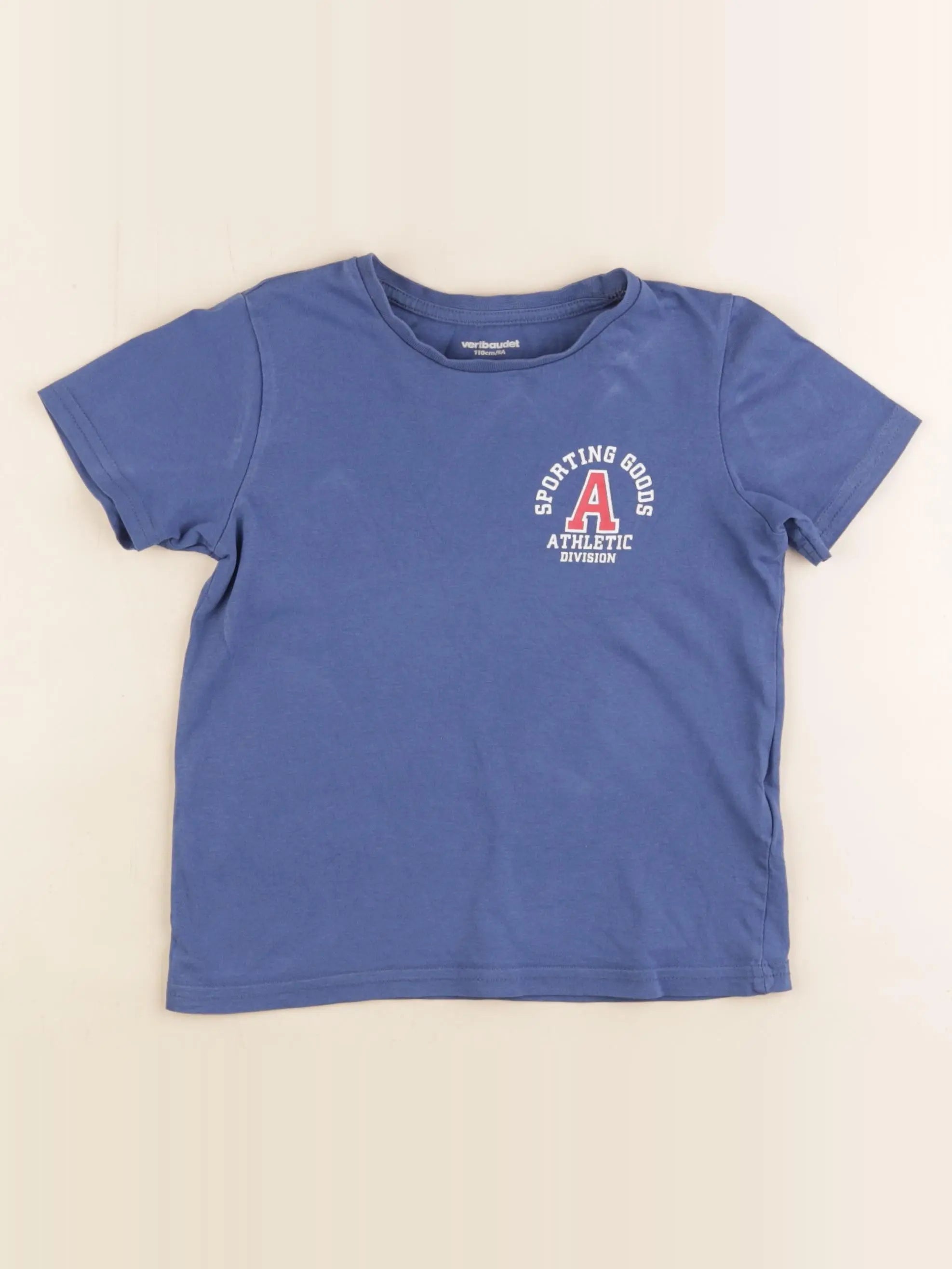Vertbaudet - tee-shirt bleu - 5 ans