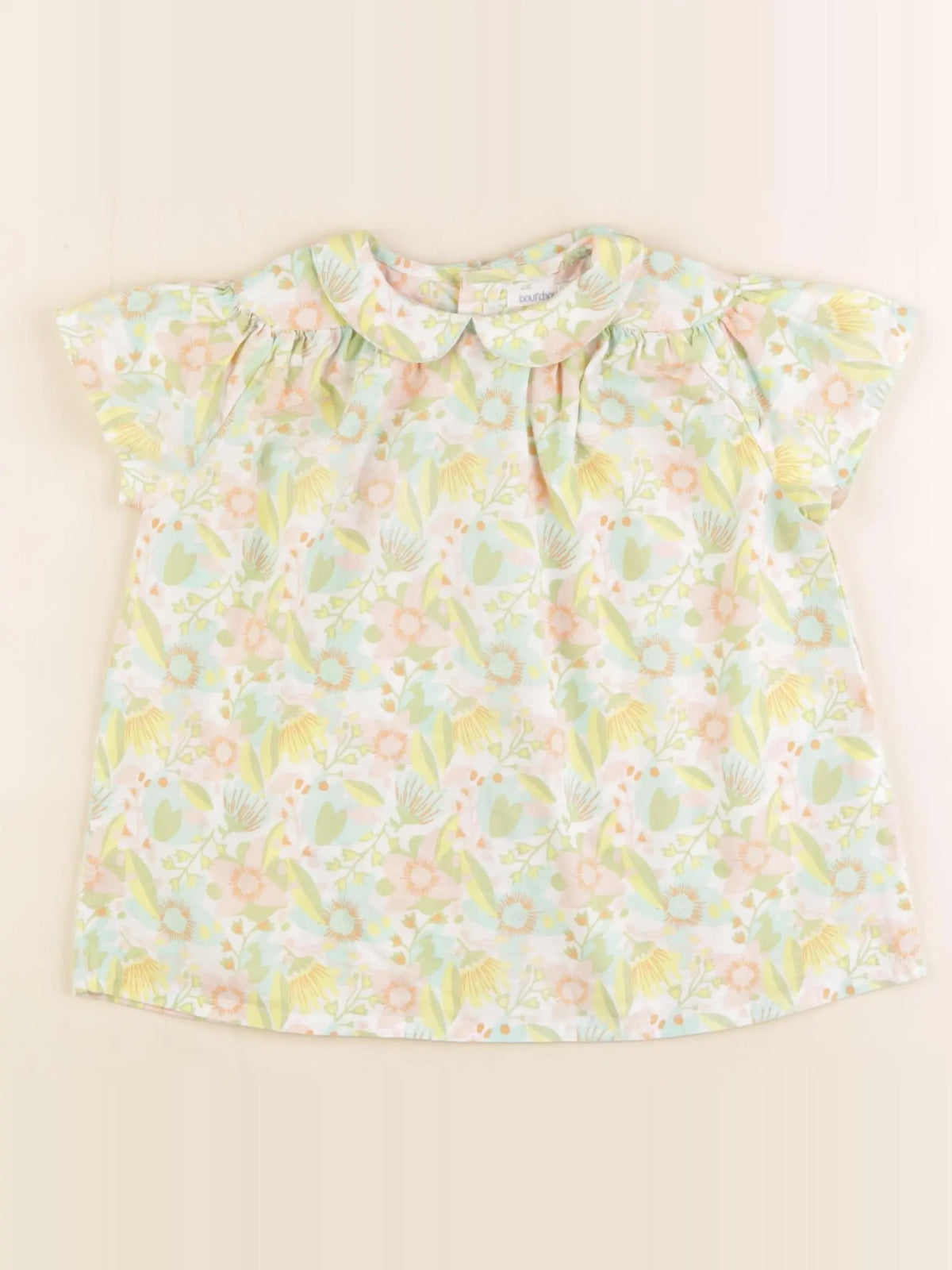 Boutchou - blouse jaune, vert - 36 mois