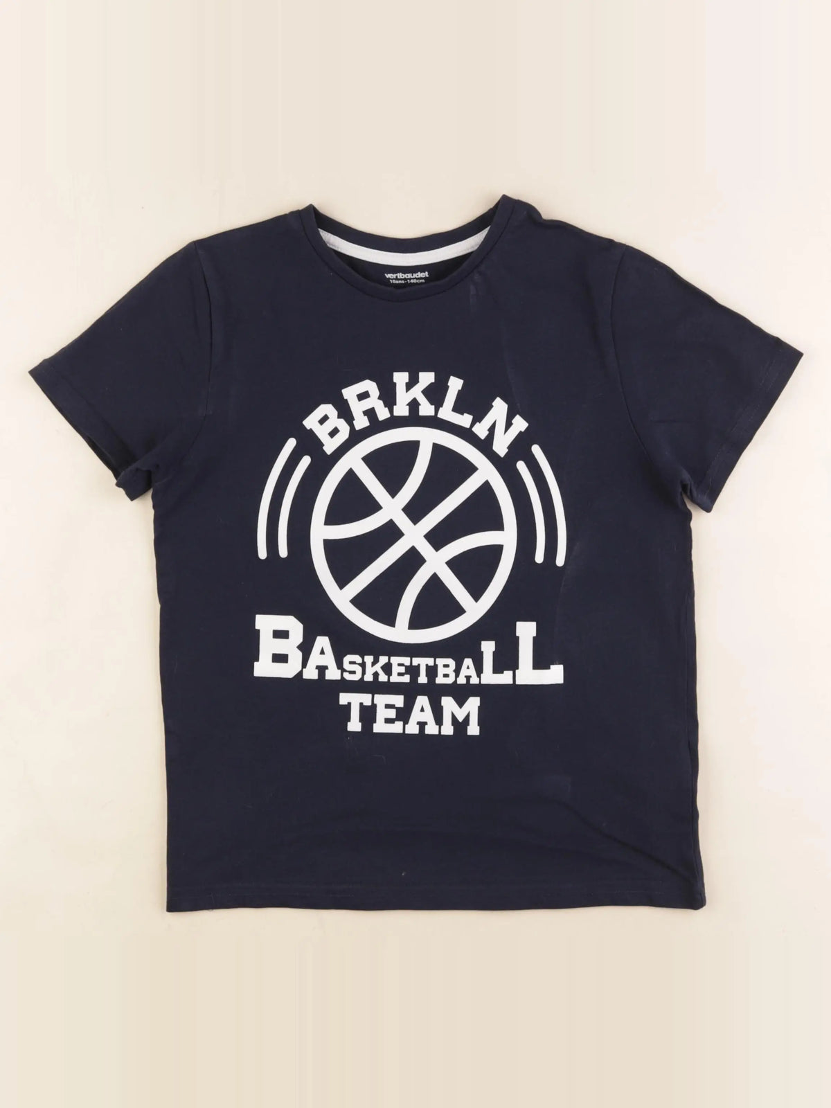 Vertbaudet - tee-shirt bleu - 10 ans