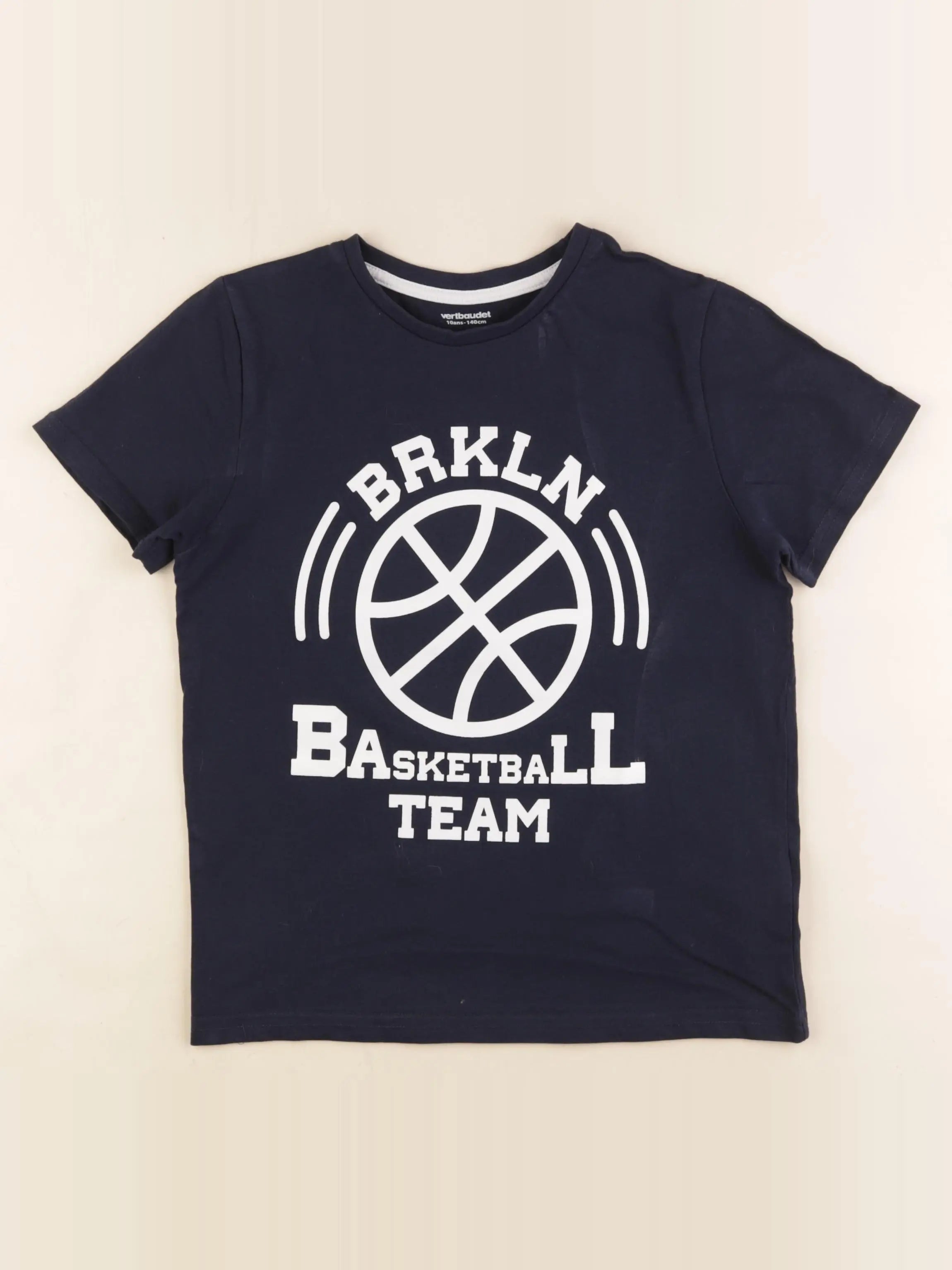 Vertbaudet - tee-shirt bleu - 10 ans