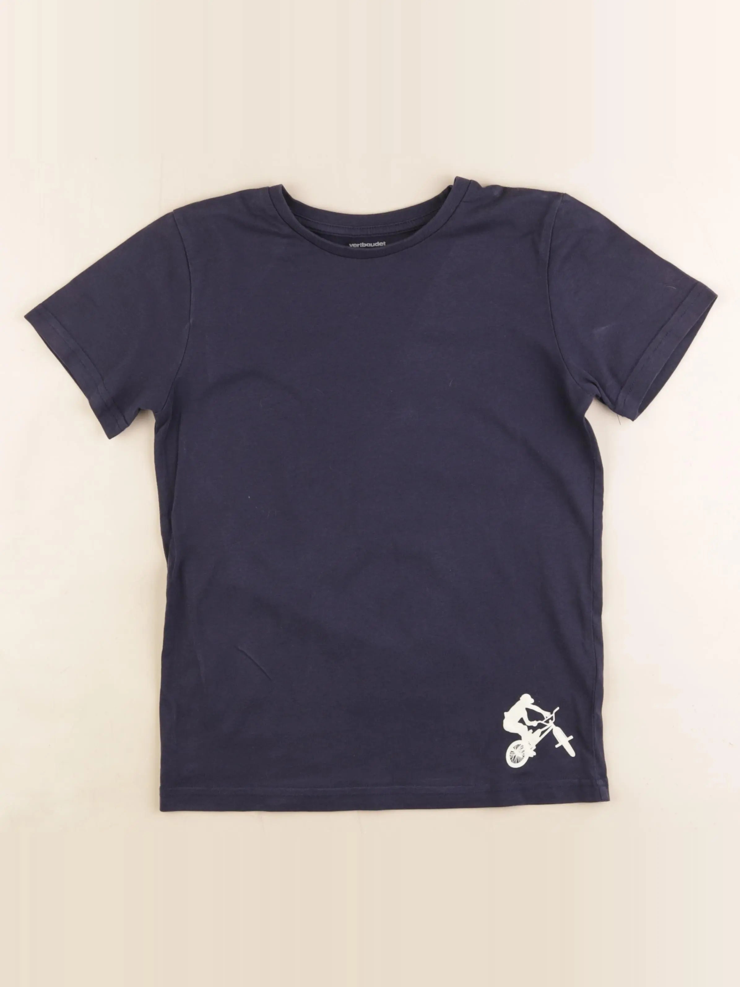 Vertbaudet - tee-shirt bleu - 10 ans