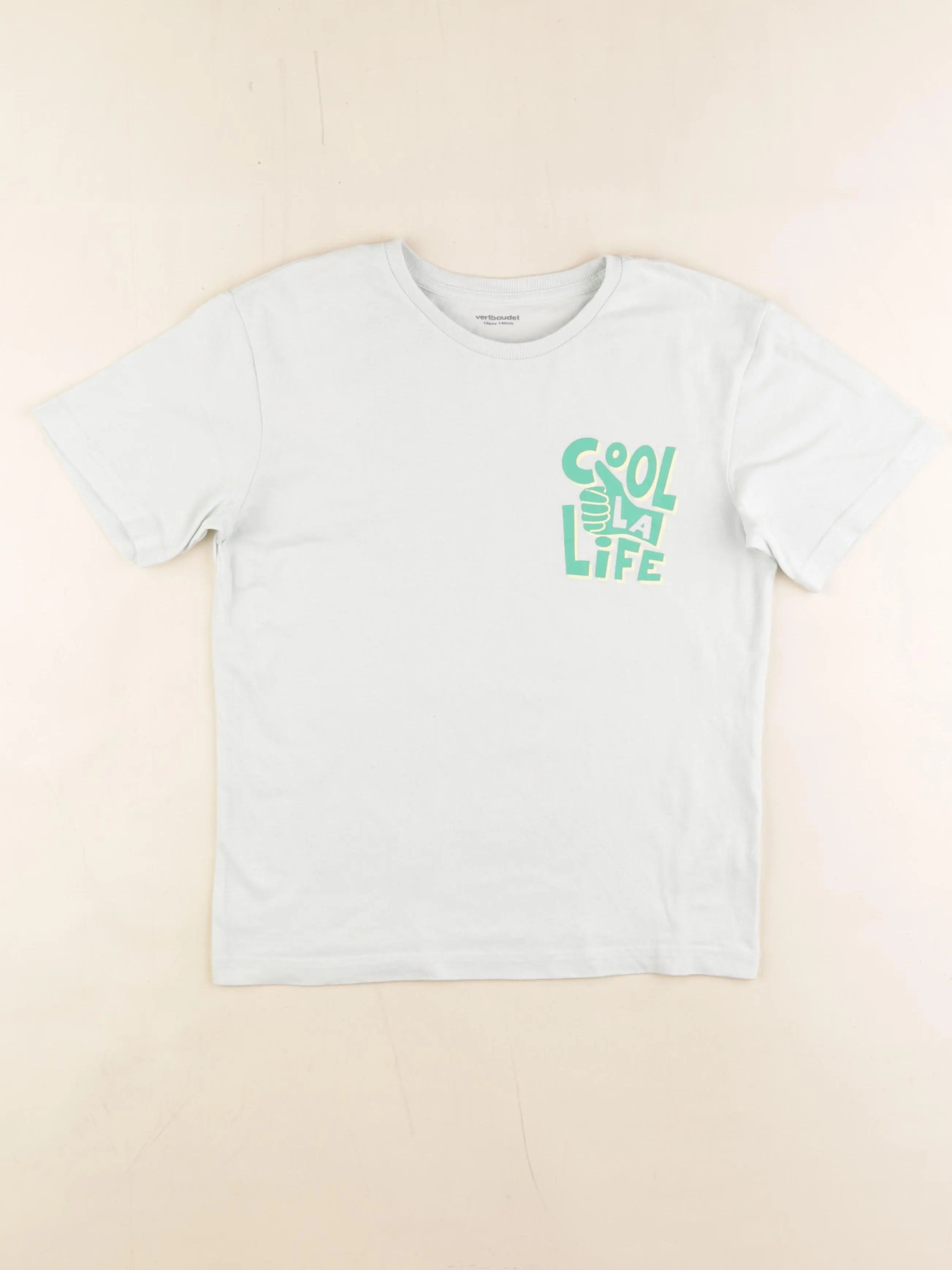 Vertbaudet - tee-shirt vert - 10 ans