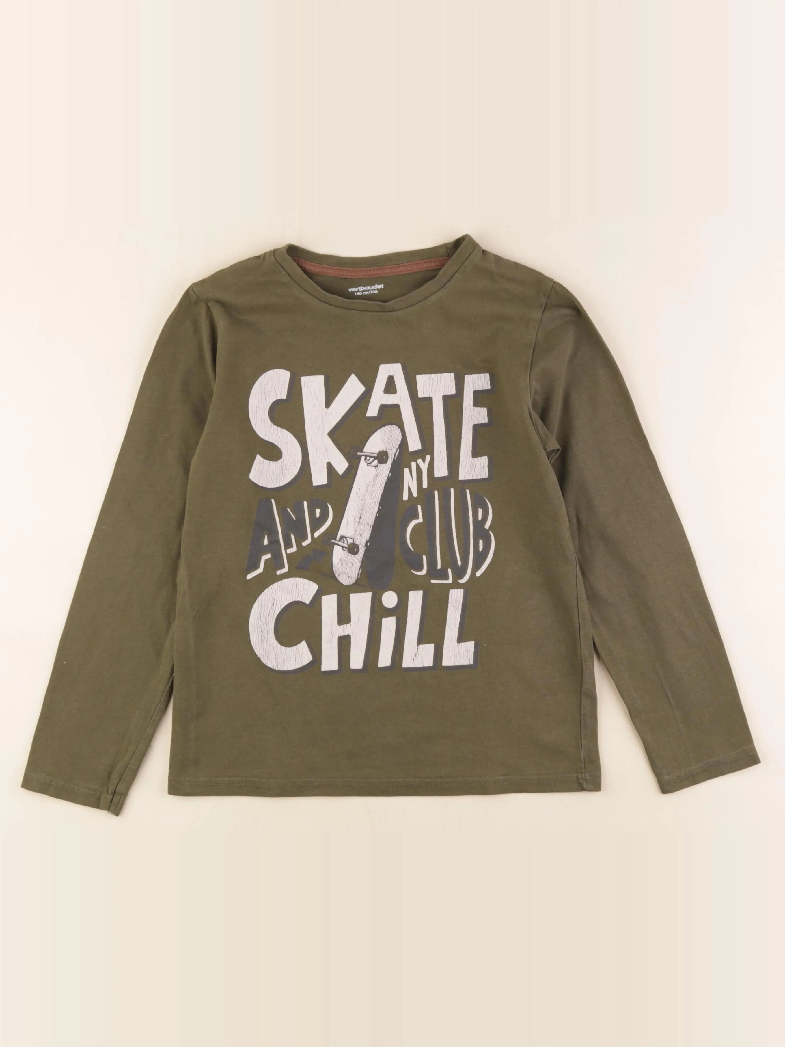 Vertbaudet - tee-shirt vert - 10 ans