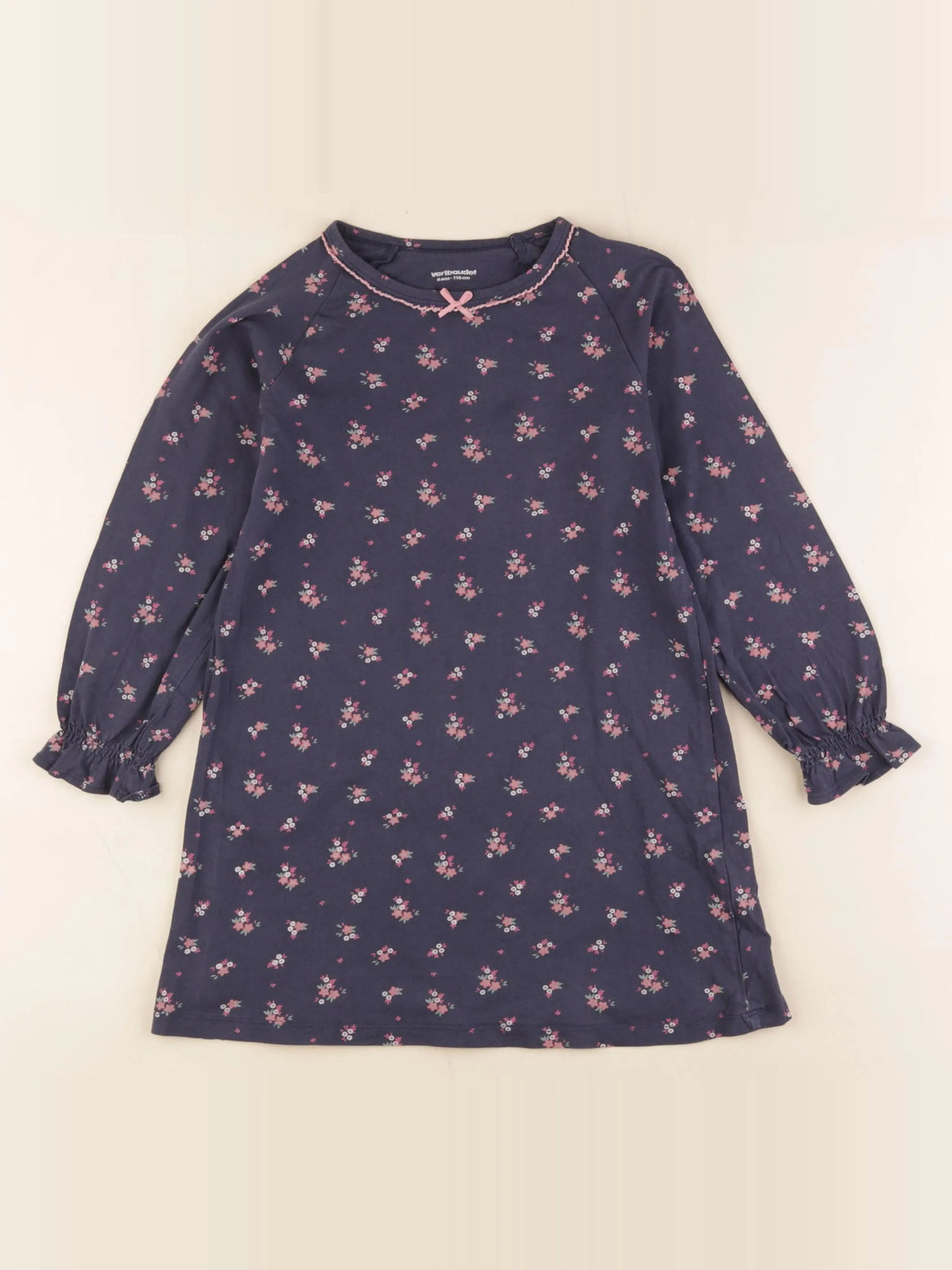 Vertbaudet - chemise de nuit rose - 6 ans
