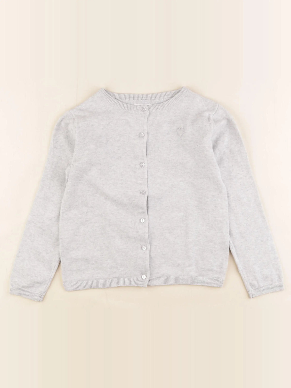 Vertbaudet - gilet gris - 6 ans