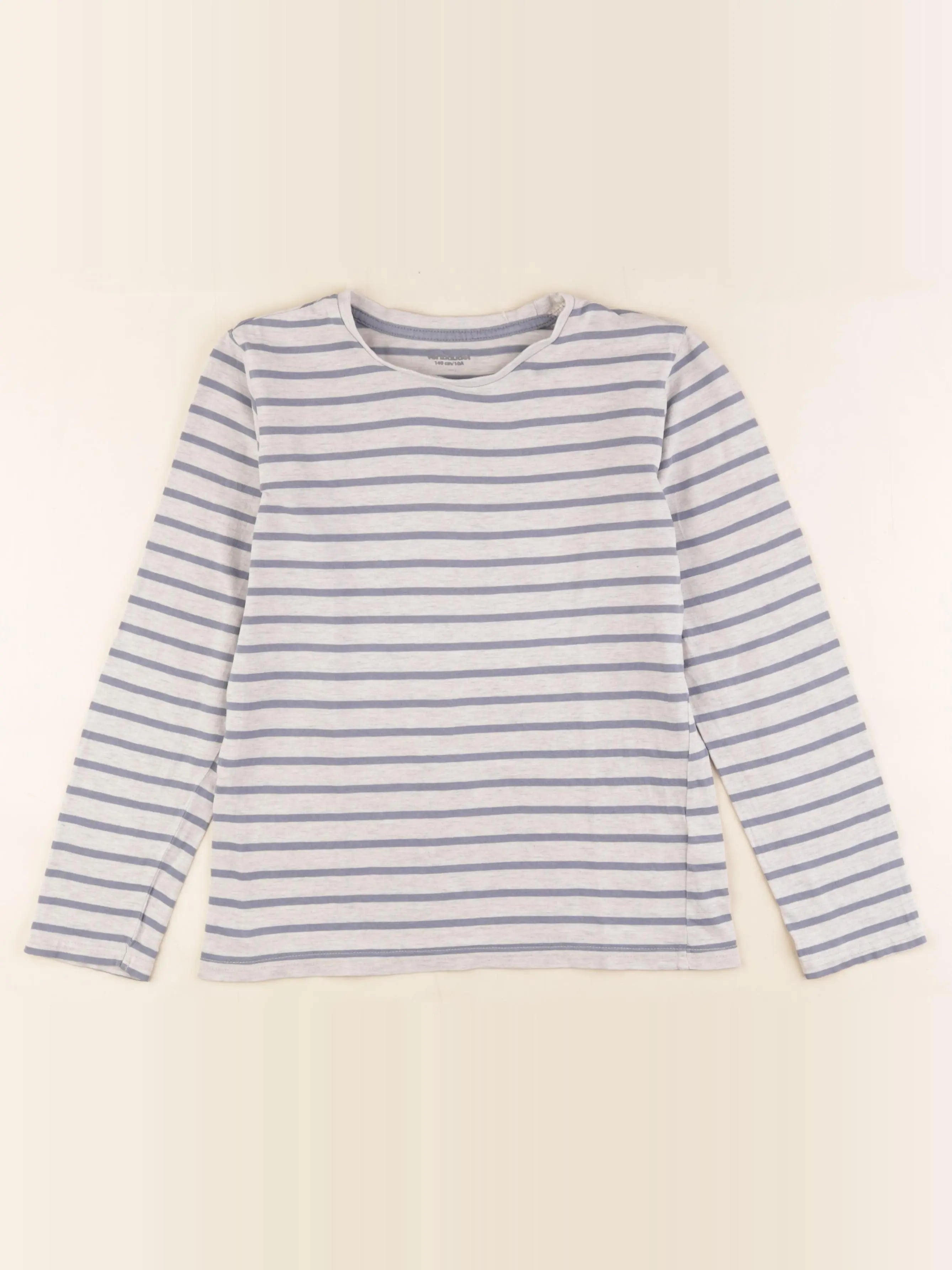 Vertbaudet - tee-shirt gris, bleu - 10 ans