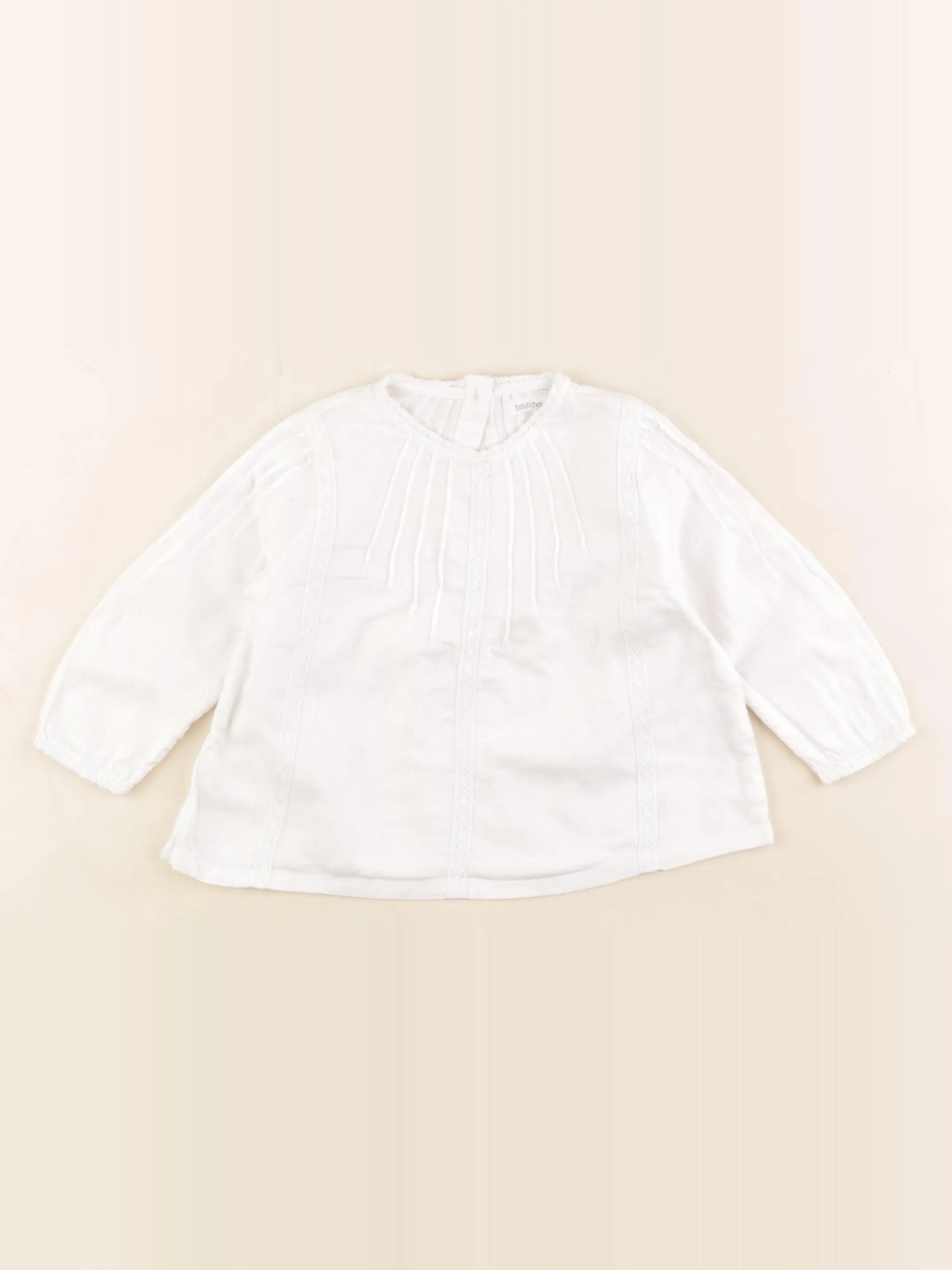 Boutchou - blouse blanc - 9 mois