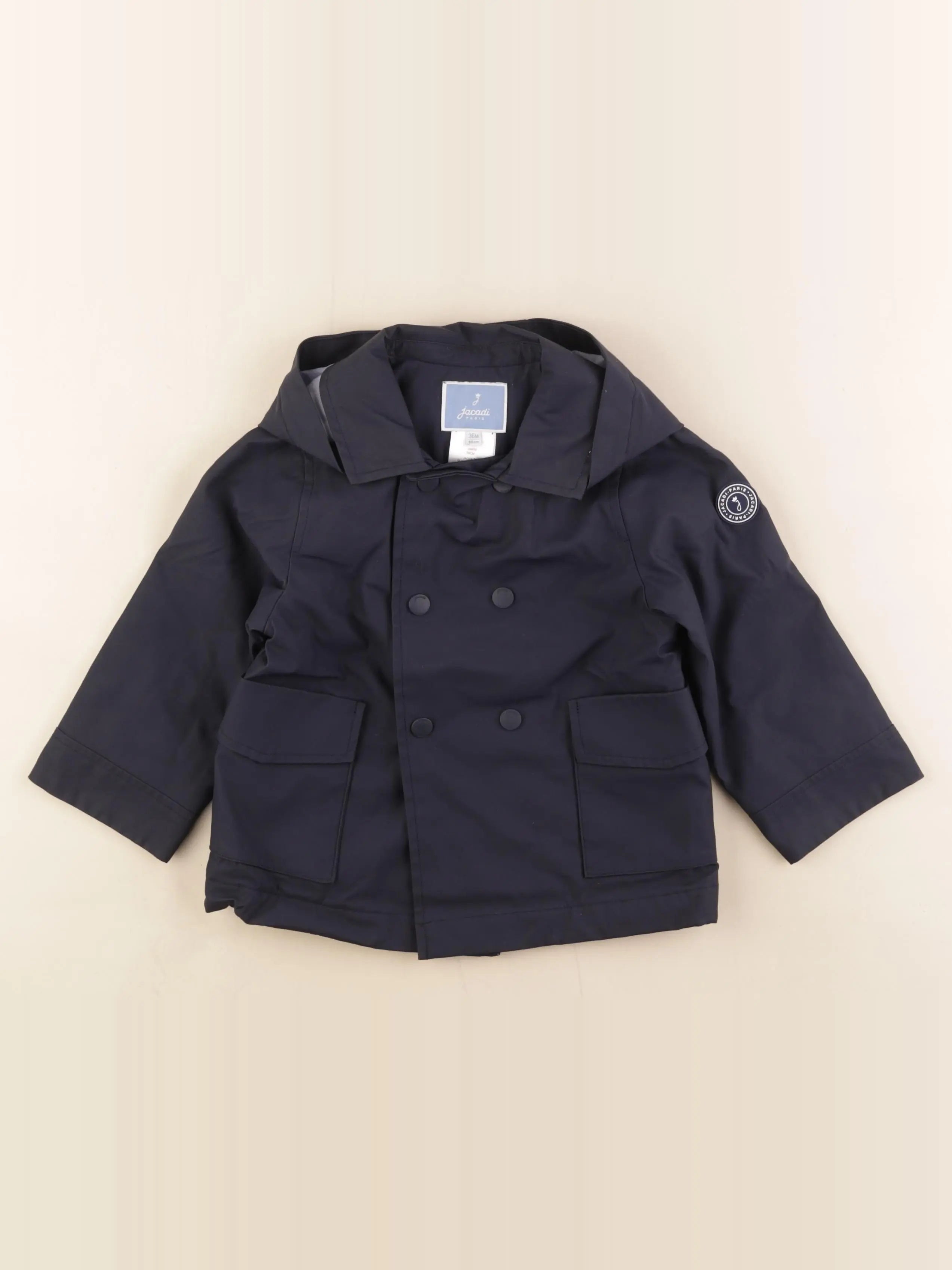 Jacadi - imperméable bleu - 36 mois