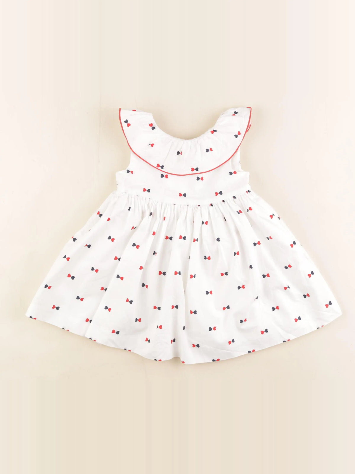 Jacadi - robe blanc, bleu - 18 mois