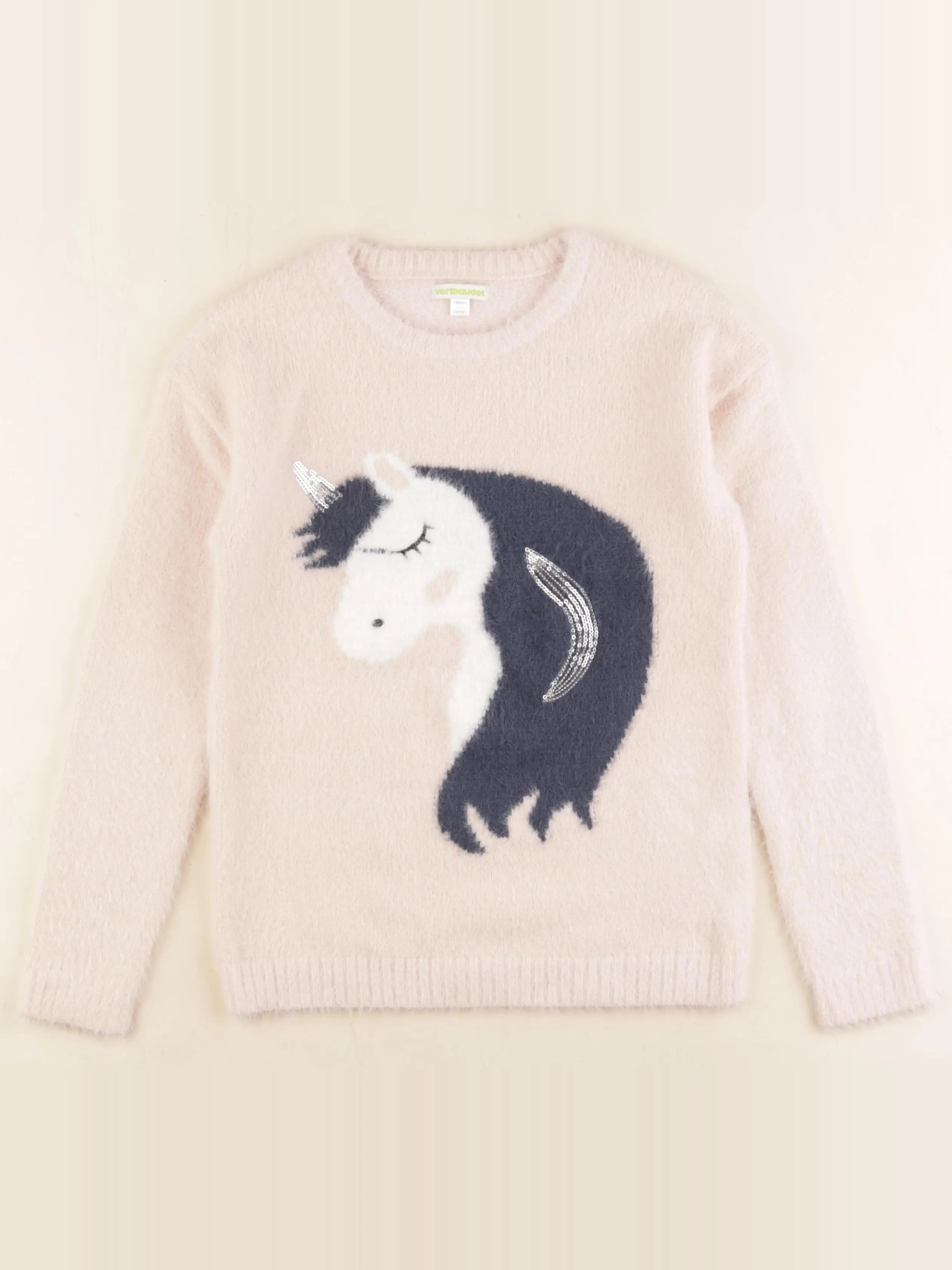 Vertbaudet - pull rose - 10 ans