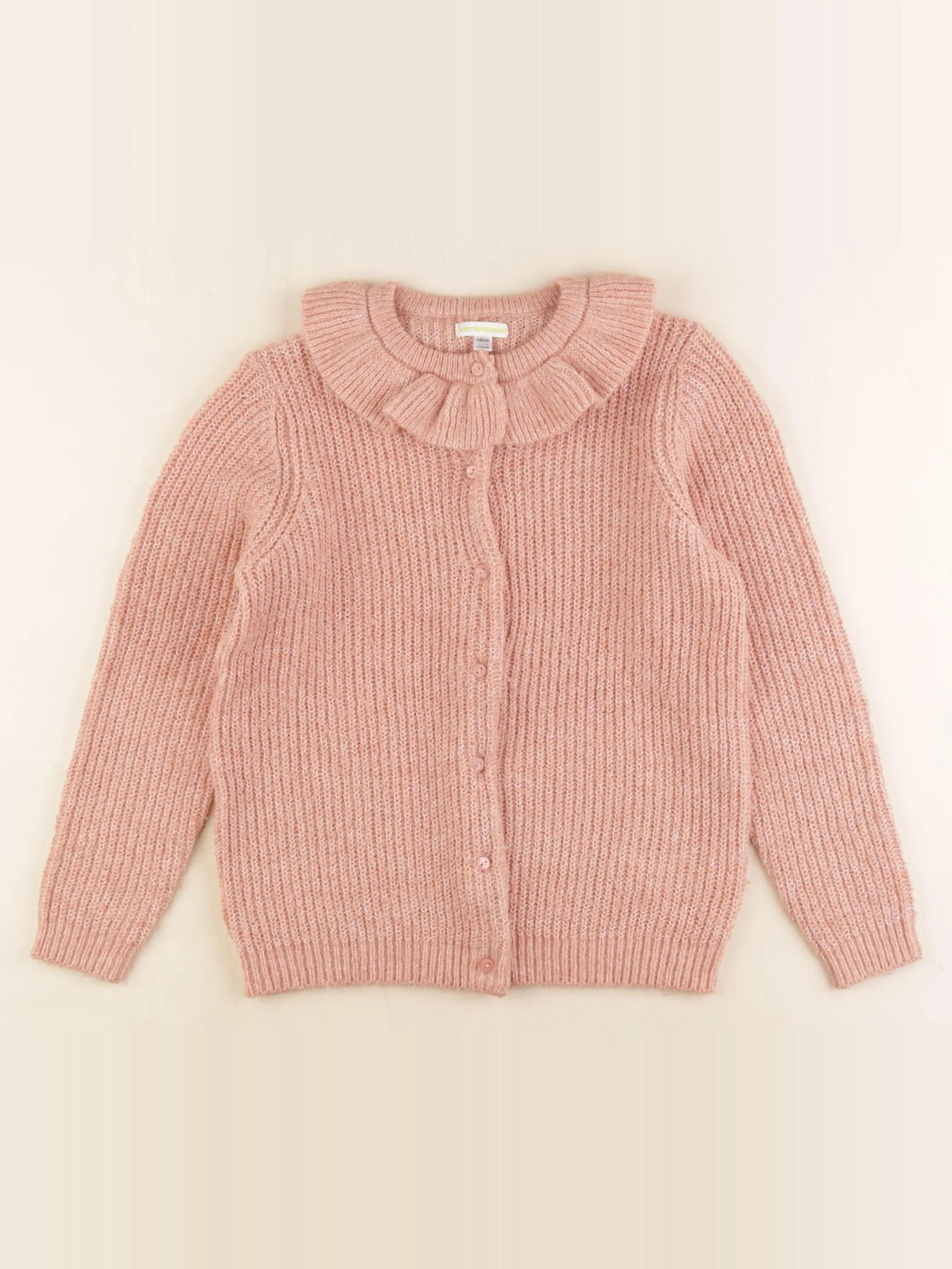 Vertbaudet - gilet rose - 10 ans