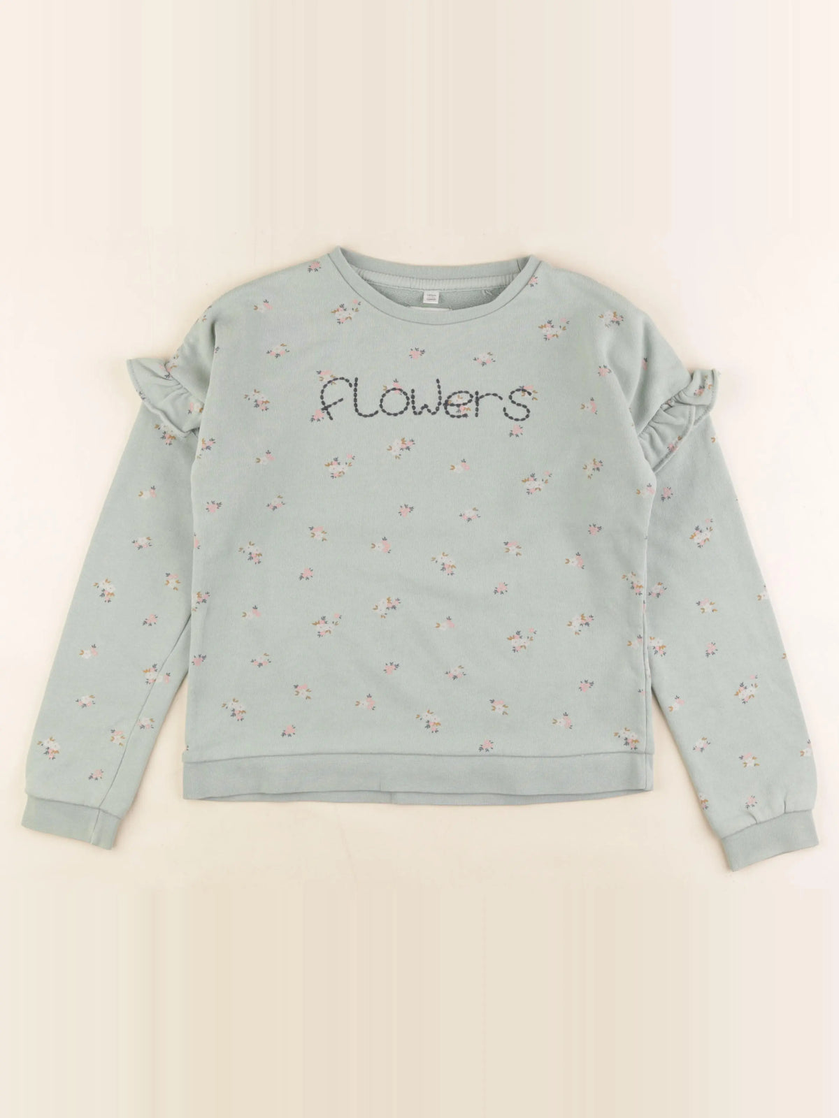 Vertbaudet - sweat vert - 10 ans