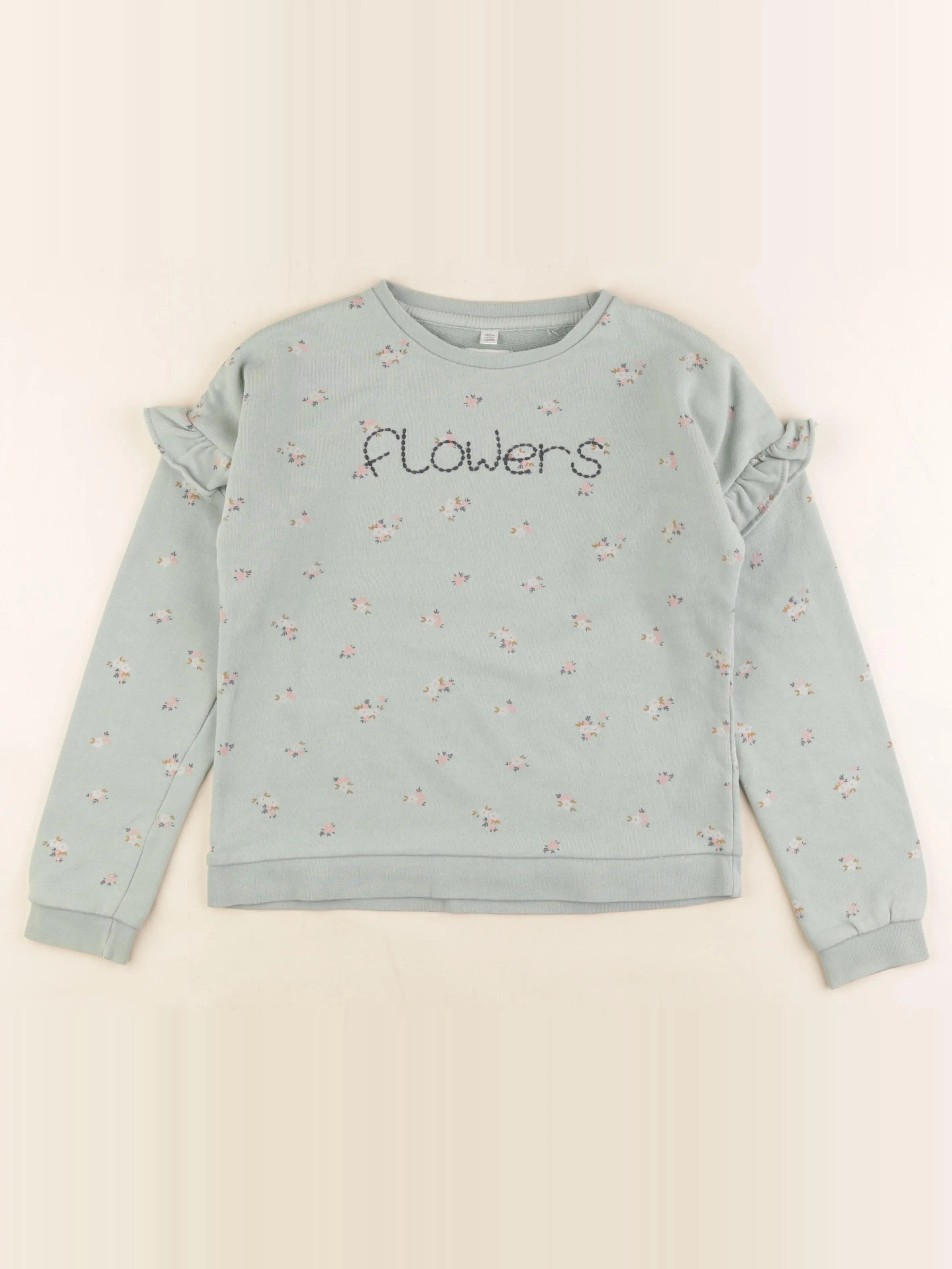 Vertbaudet - sweat vert - 10 ans