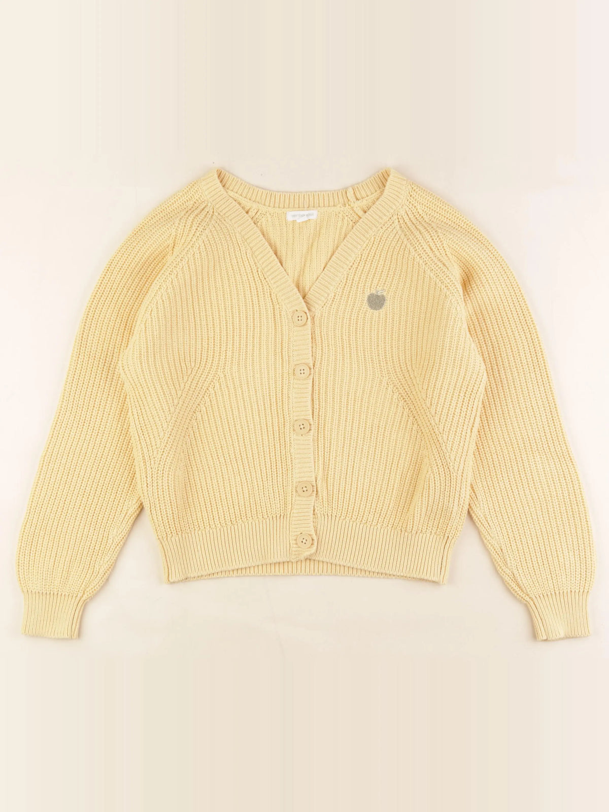 Vertbaudet - gilet jaune - 10 ans