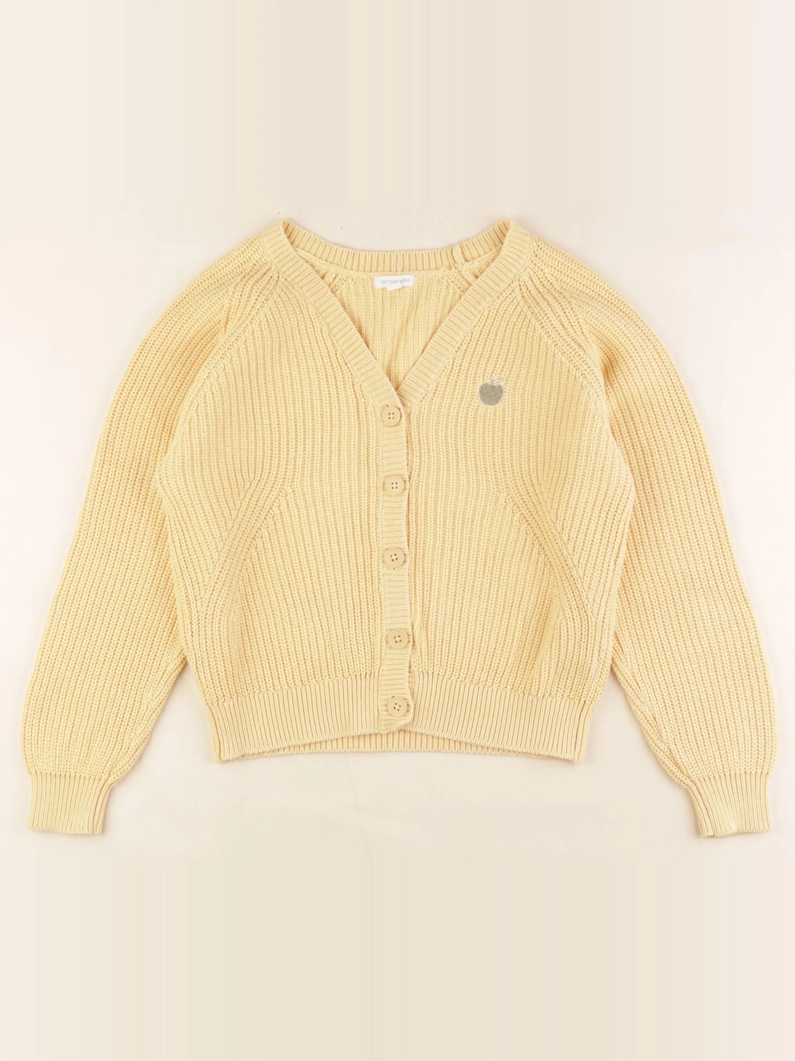 Vertbaudet - gilet jaune - 10 ans