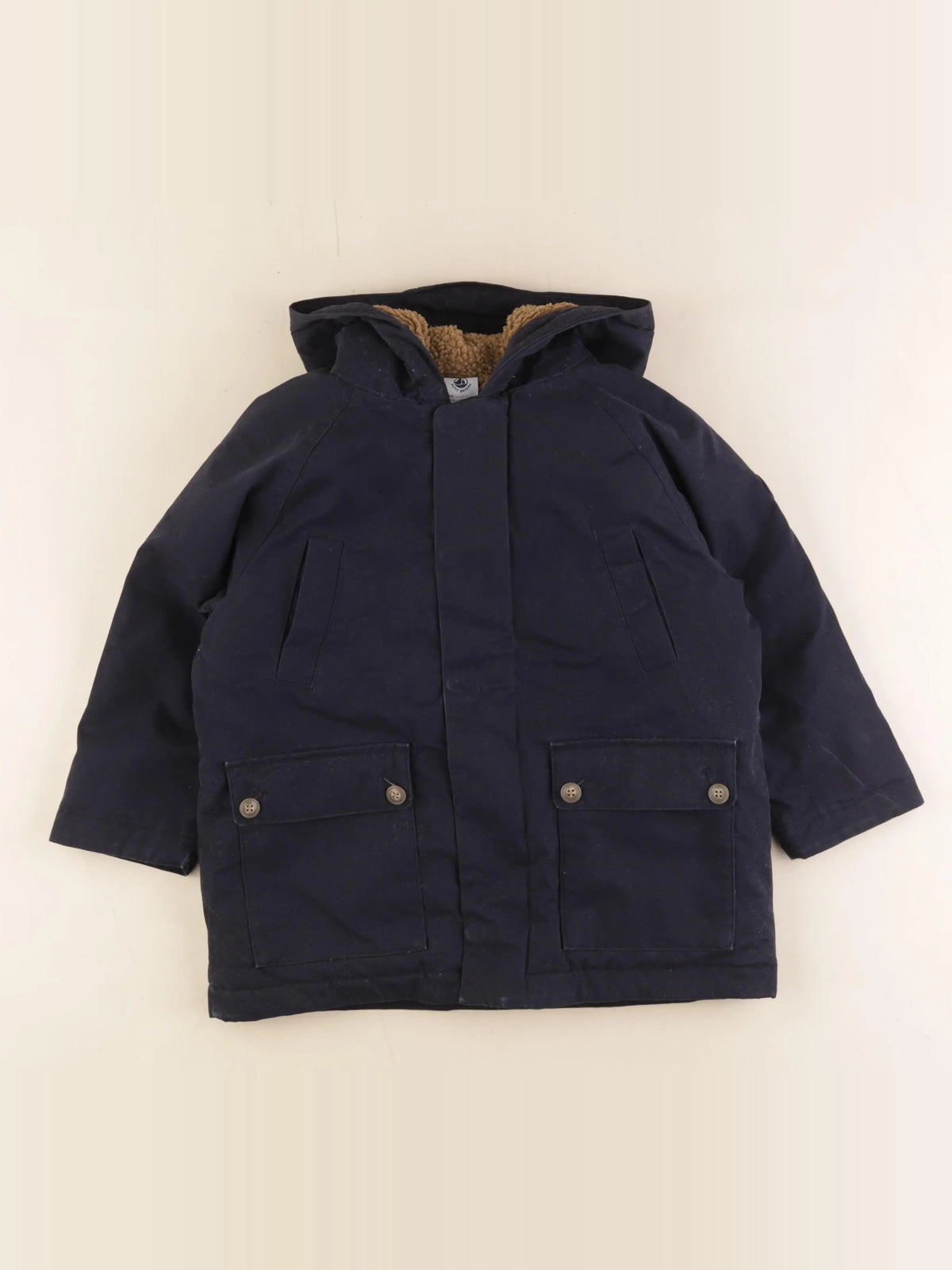 Petit Bateau - parka bleu - 5 ans