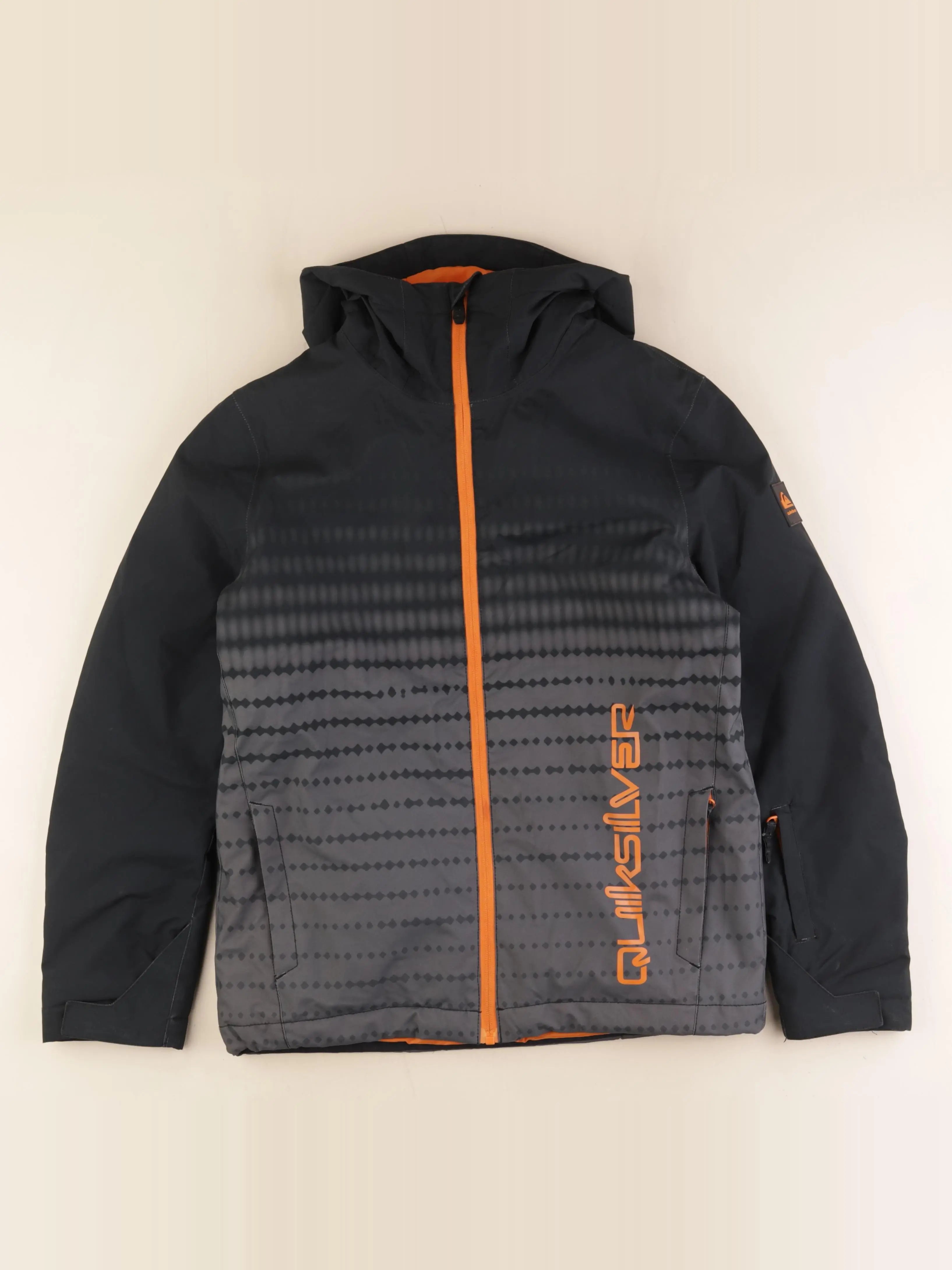 Quiksilver - manteau de ski noir, orange - 14 ans