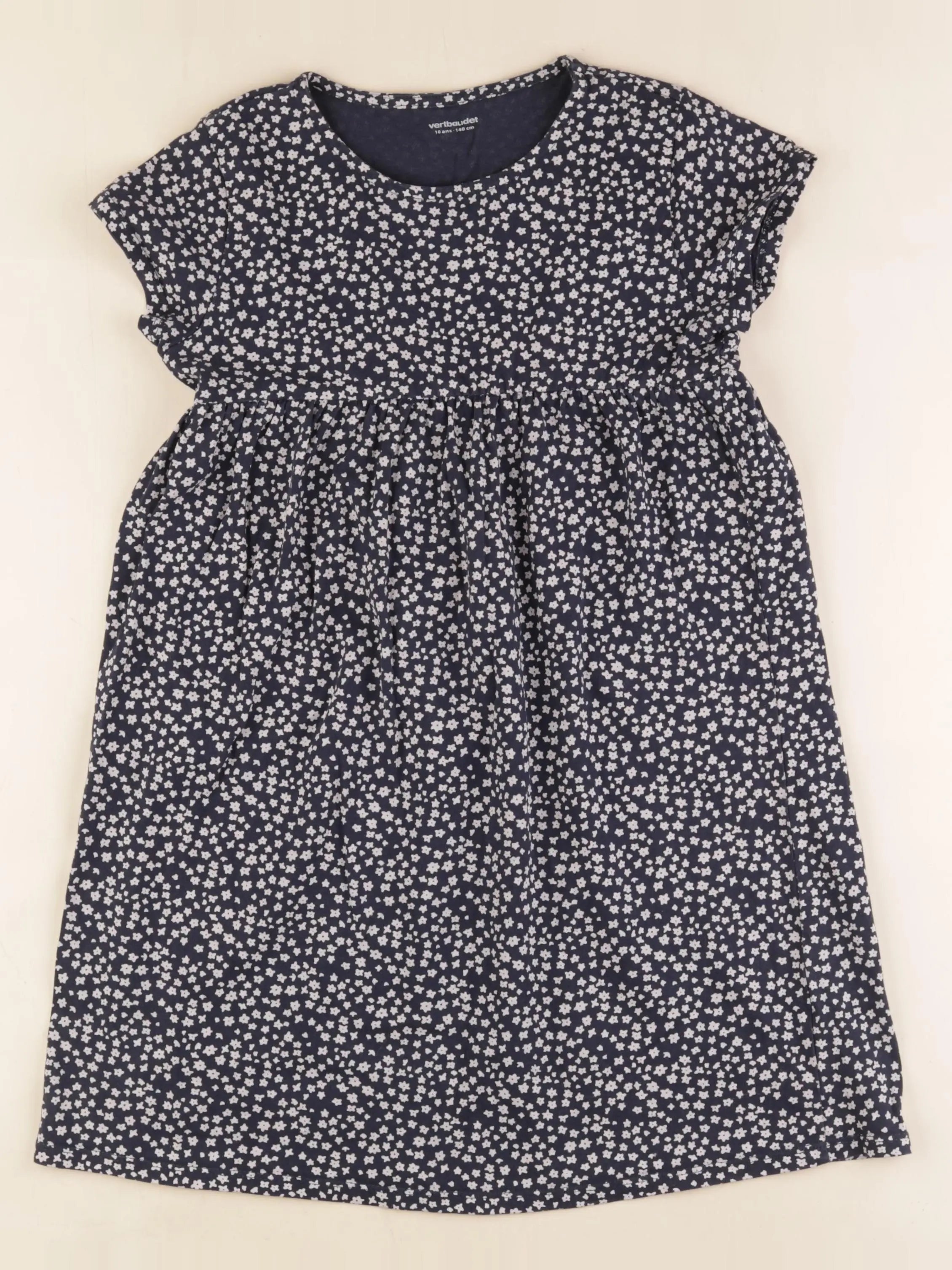 Vertbaudet - robe bleu - 10 ans