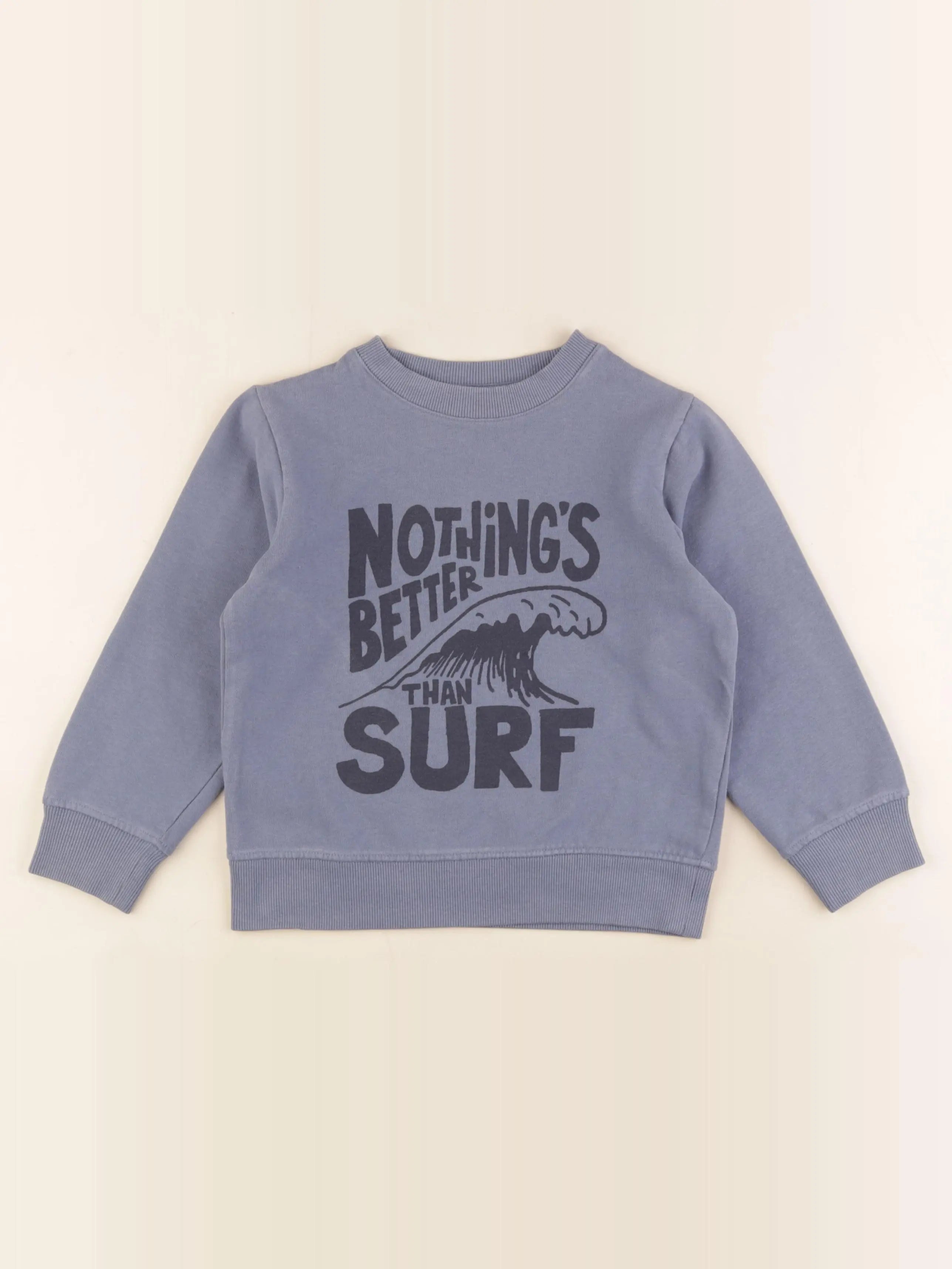 Vertbaudet - sweat bleu - 6 ans