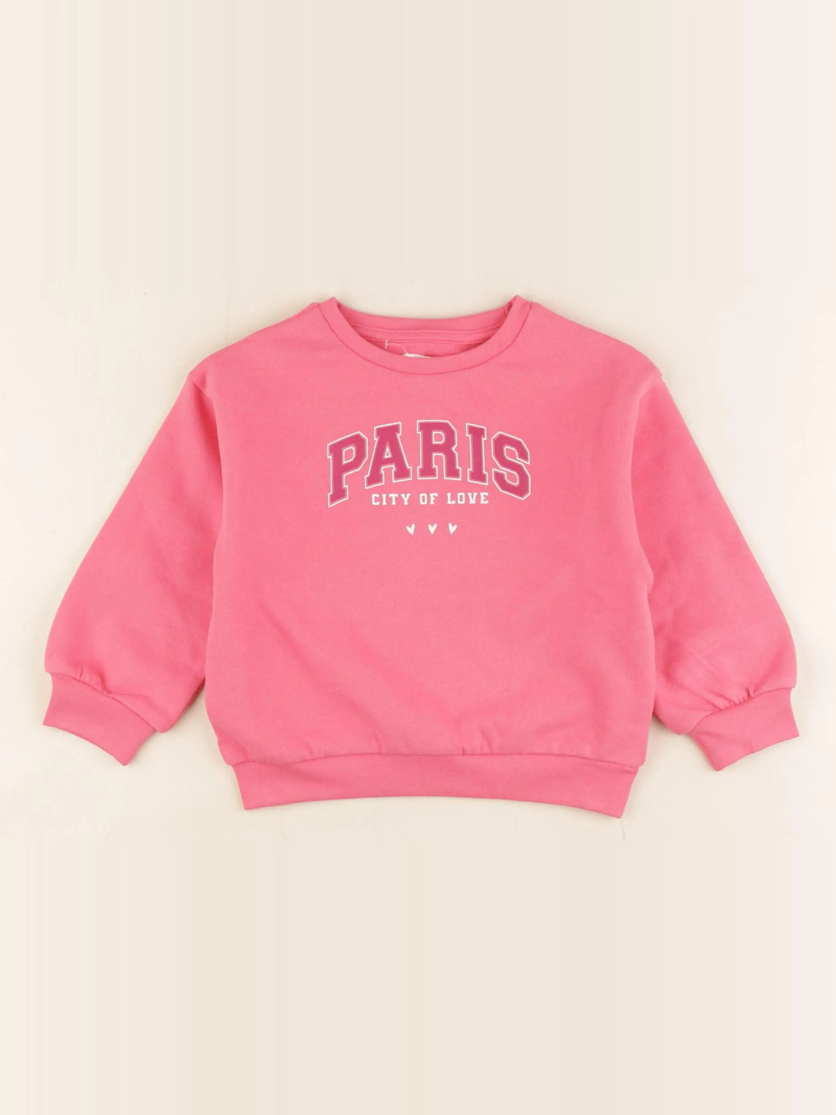 Vertbaudet - sweat rose - 2 ans