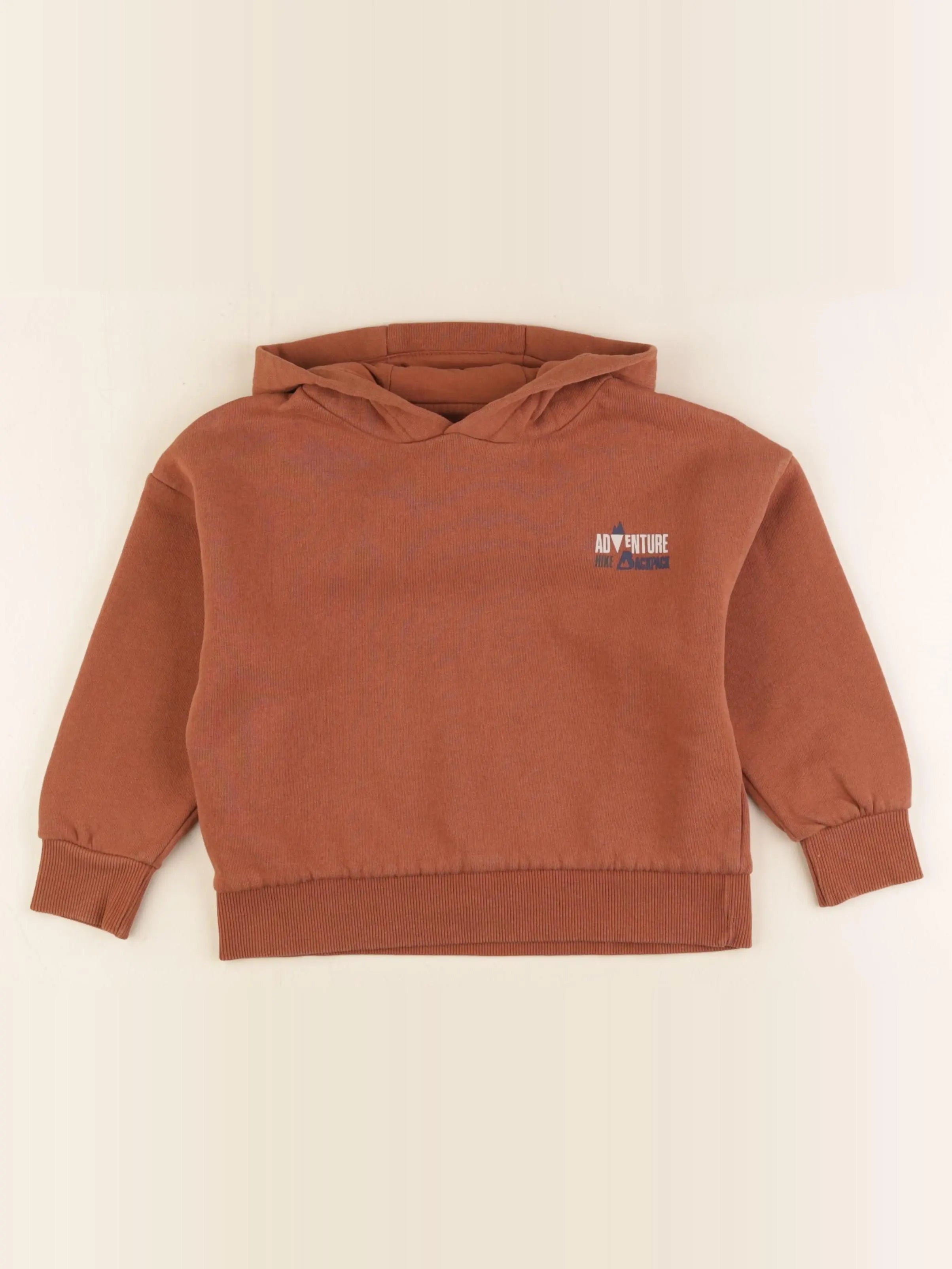 Vertbaudet - sweat marron - 5 ans