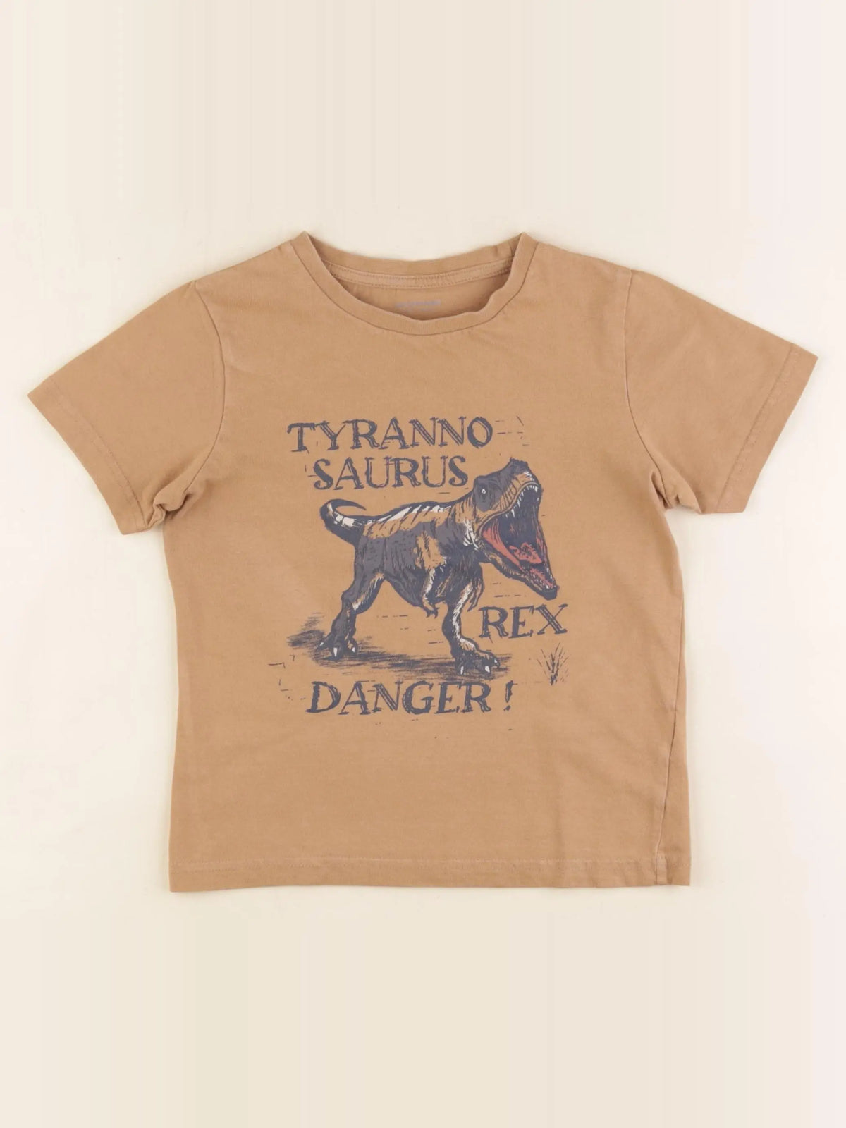 Vertbaudet - tee-shirt marron - 6 ans