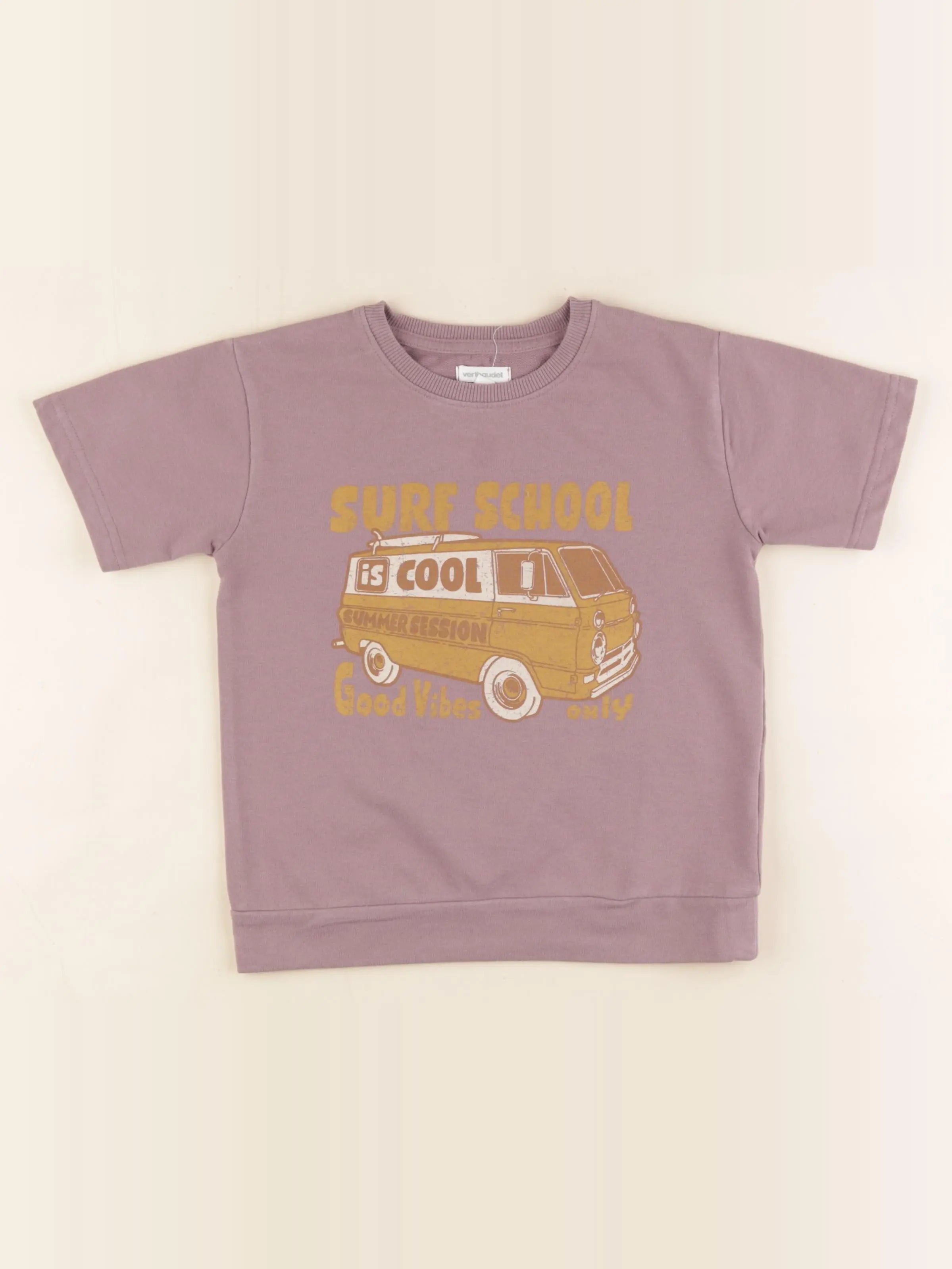 Vertbaudet - tee-shirt violet - 6 ans