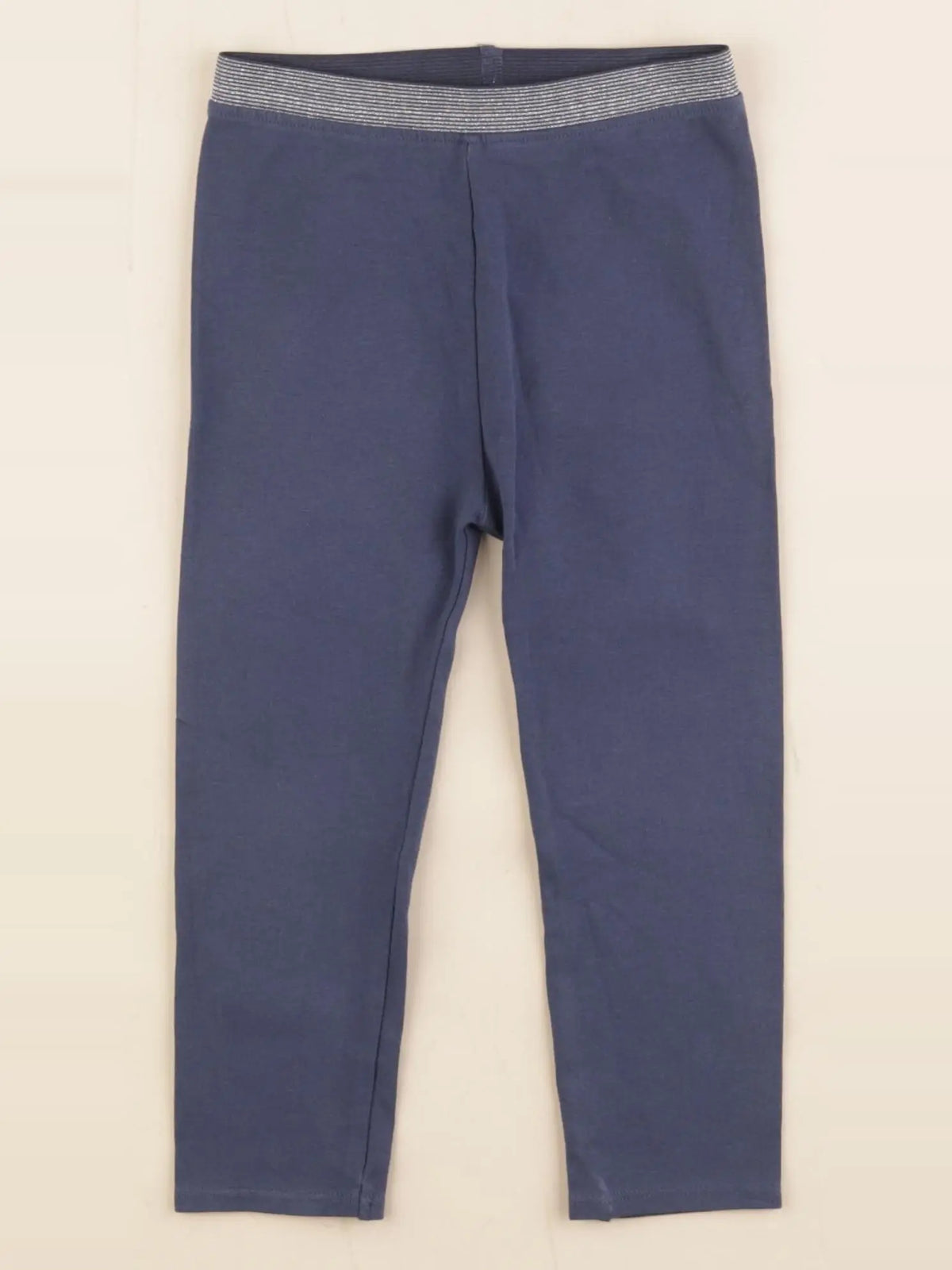 Vertbaudet - legging bleu, argent - 36 mois