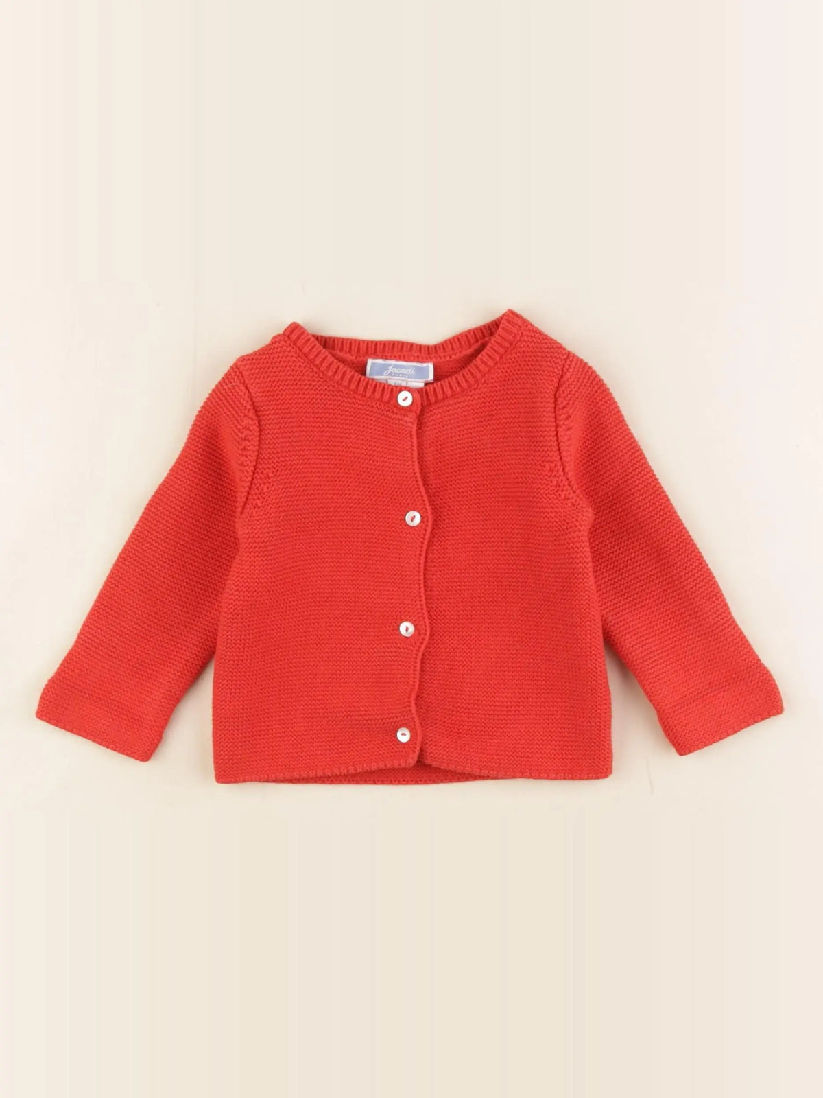 Jacadi - gilet rouge - 6 mois