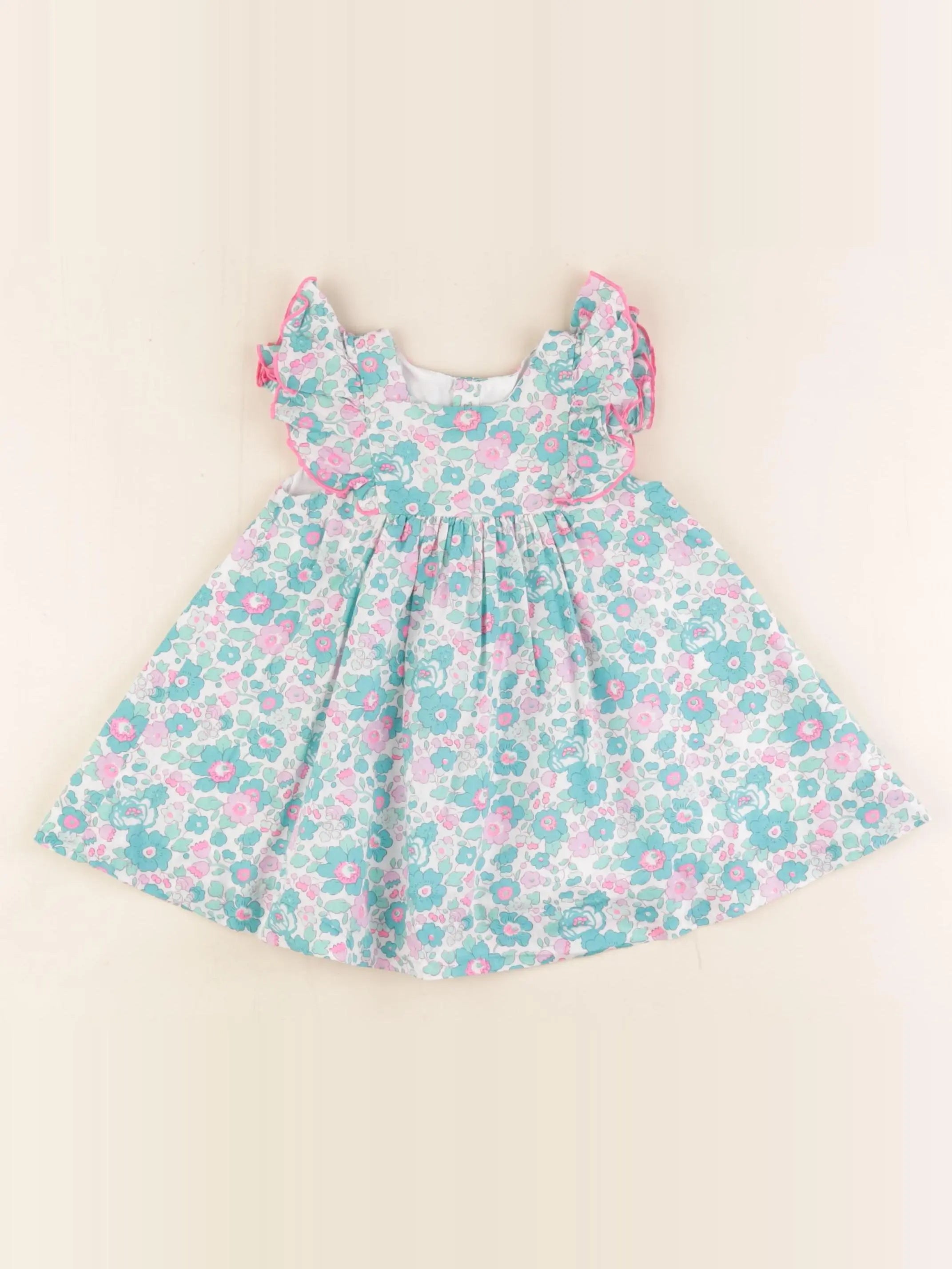 Jacadi - robe liberty bleu - 6 mois