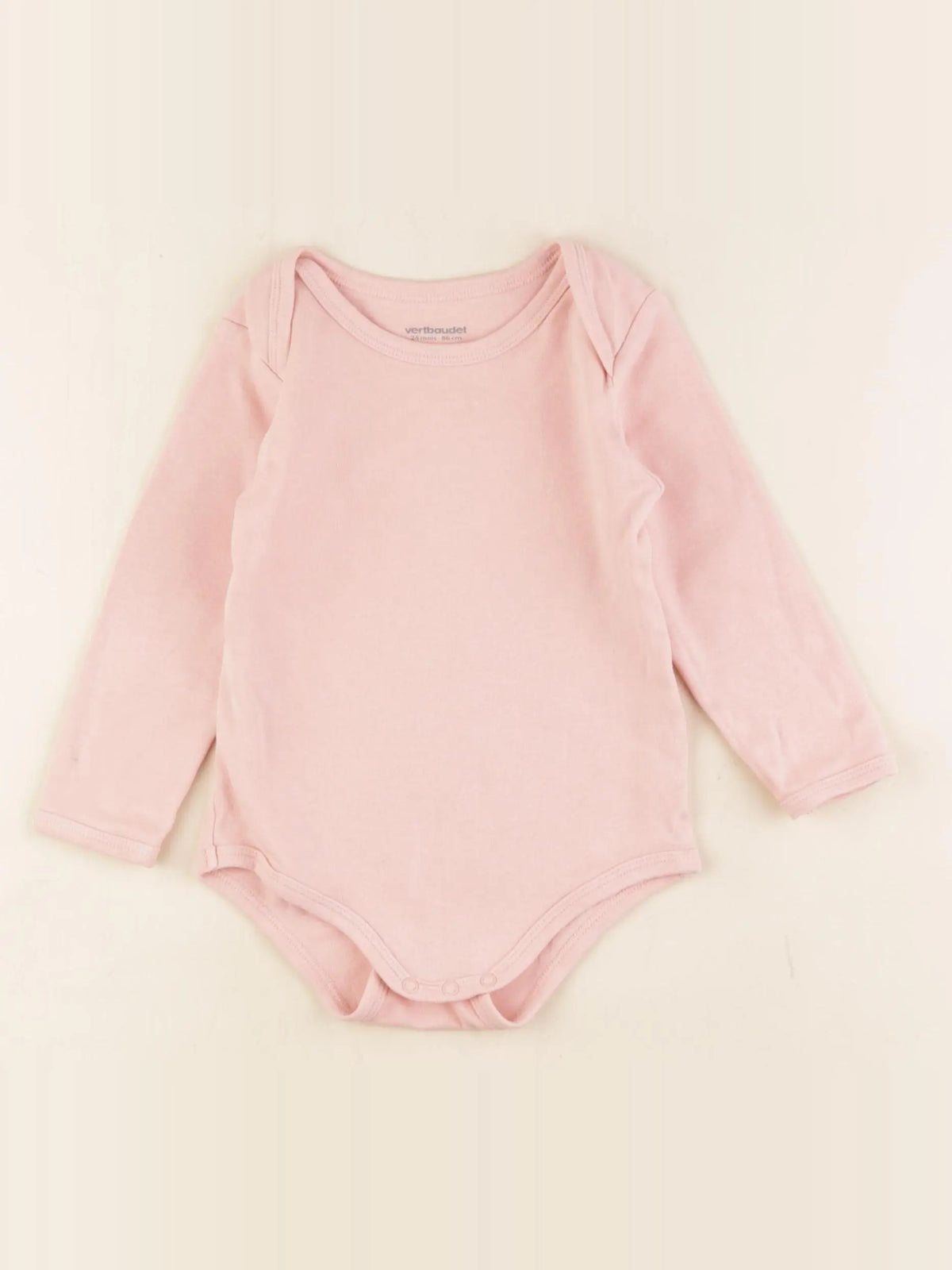 Vertbaudet - body rose - 24 mois